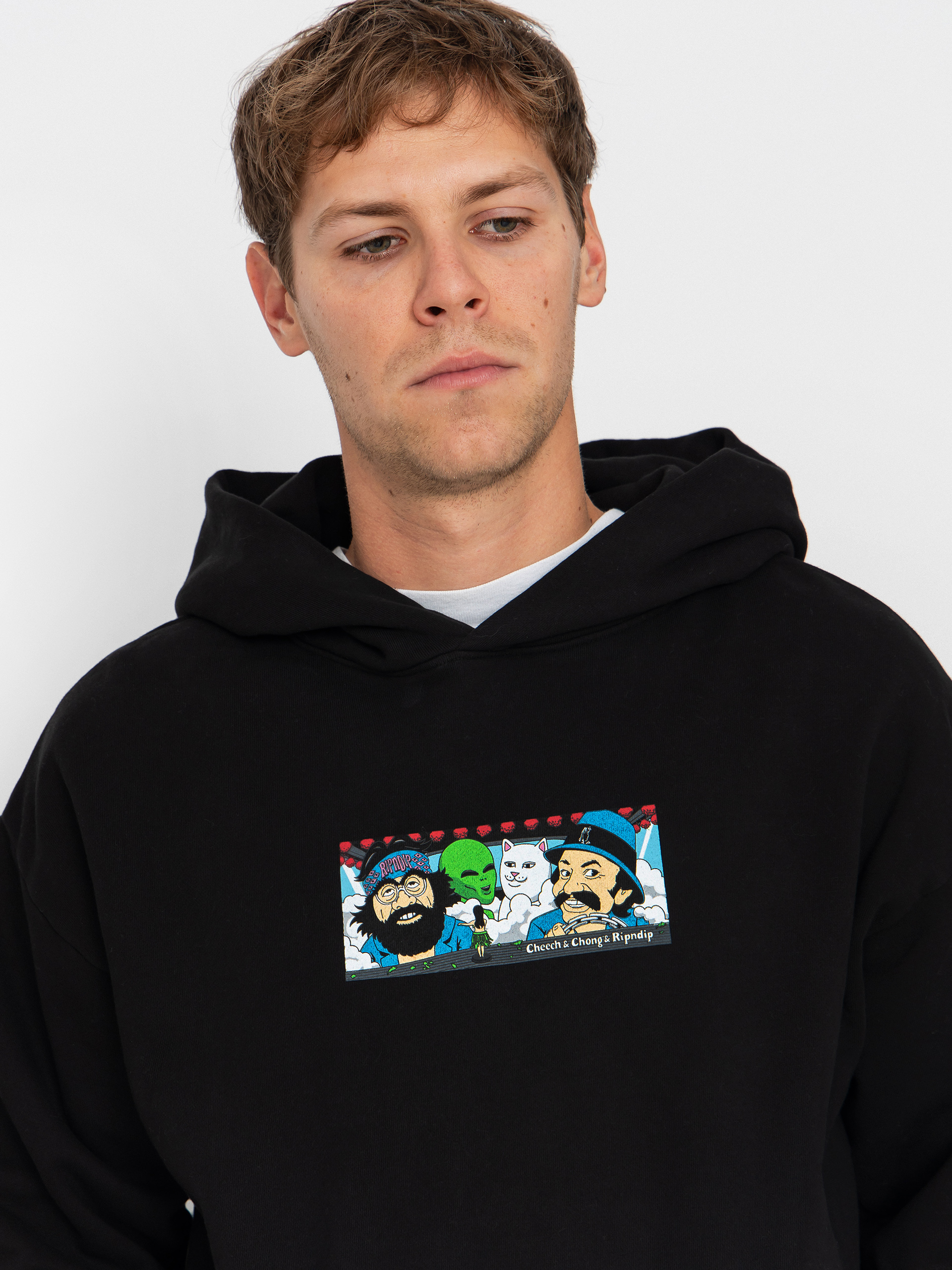 Mikina s kapucí RipNDip Riders HD (black)