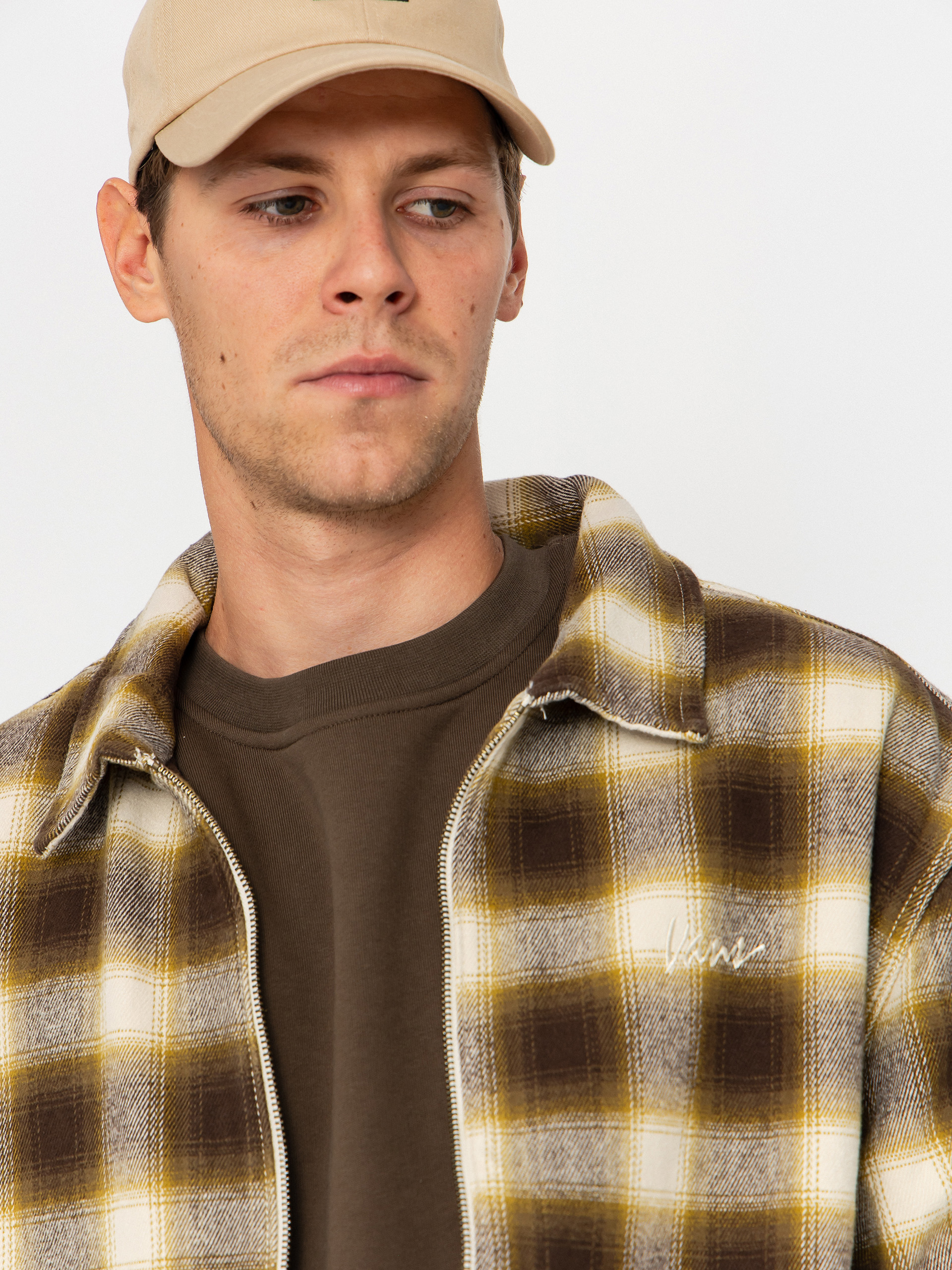 Košile Vans Crestmont Plaid Shacket (oatmeal)
