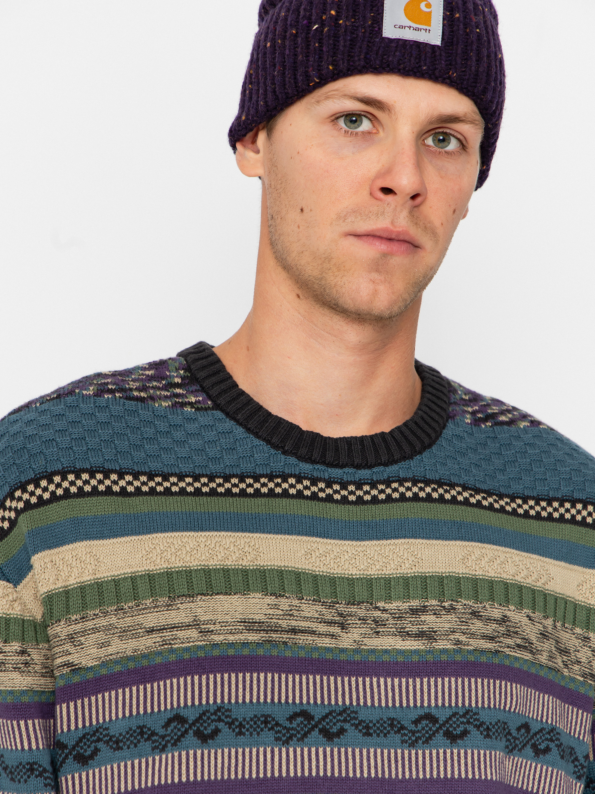 Svetr Vans Boyer Crew Sweater (black/stargazer)