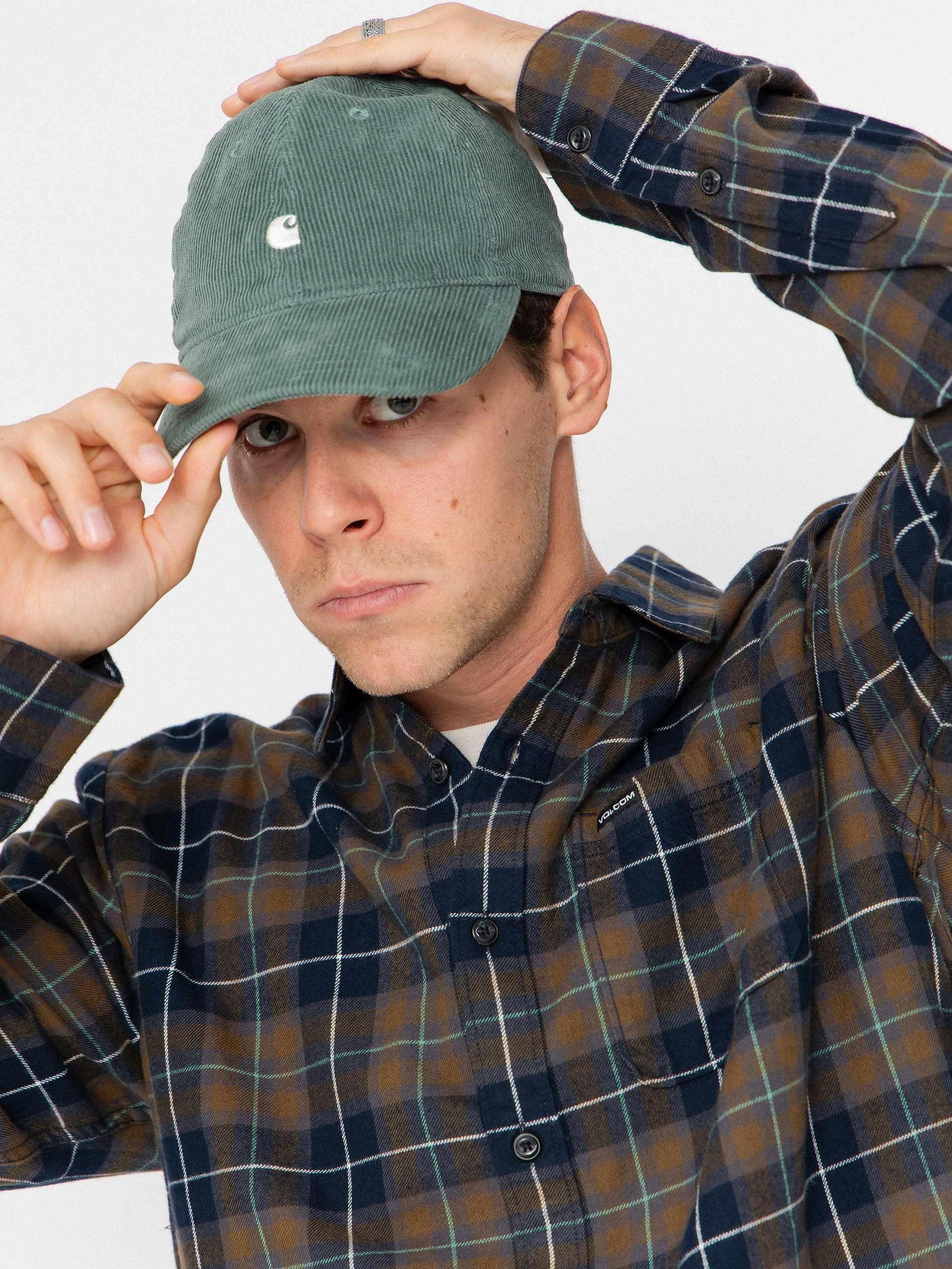 Košile Volcom Caden Plaid (navy)