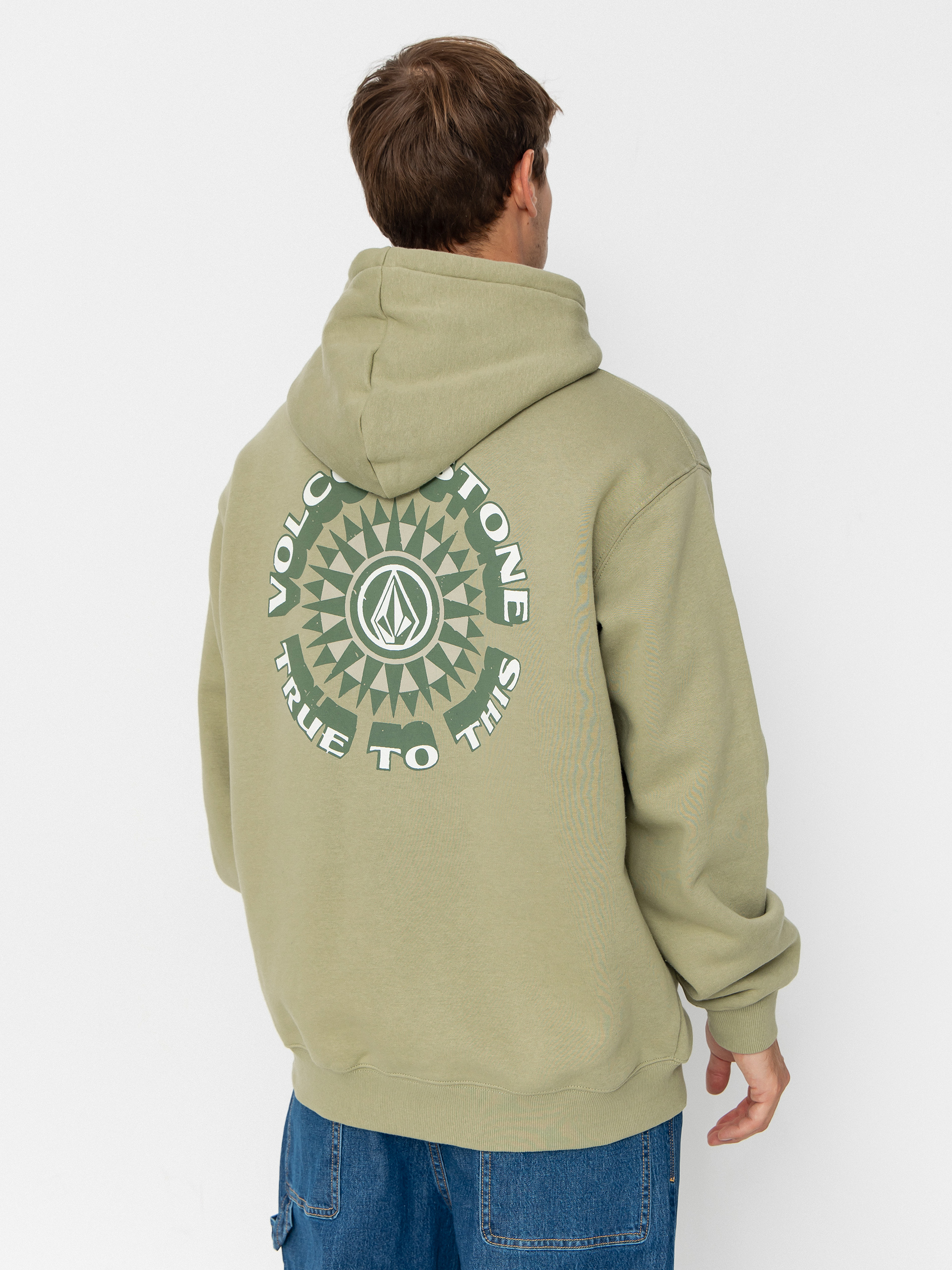 Mikina s kapucí Volcom Watanite HD (green tea)