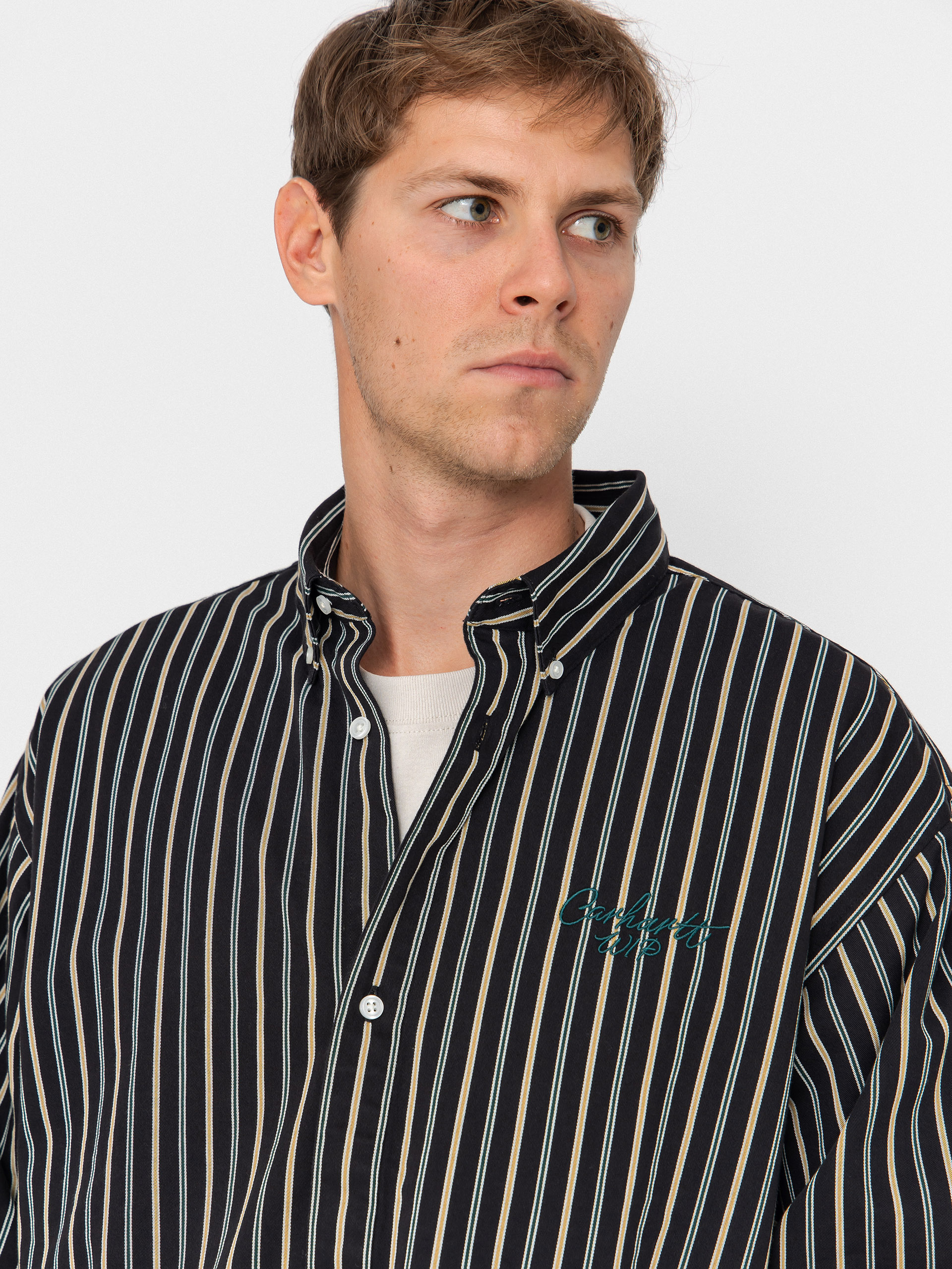 Košile Carhartt WIP Palance (palance stripe/black)