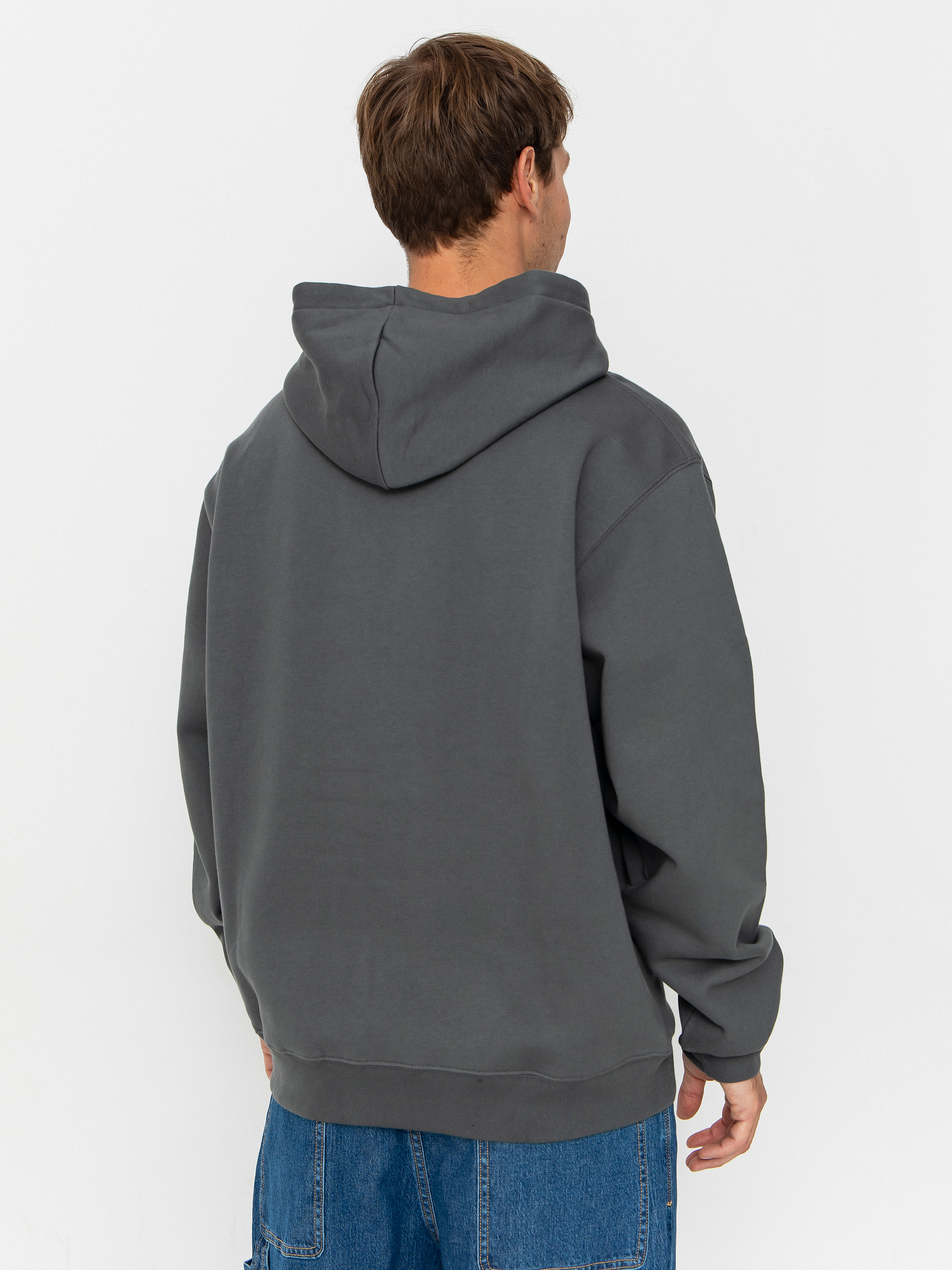 Mikina s kapucí Polar Skate Dave Metal Logo HD (graphite)