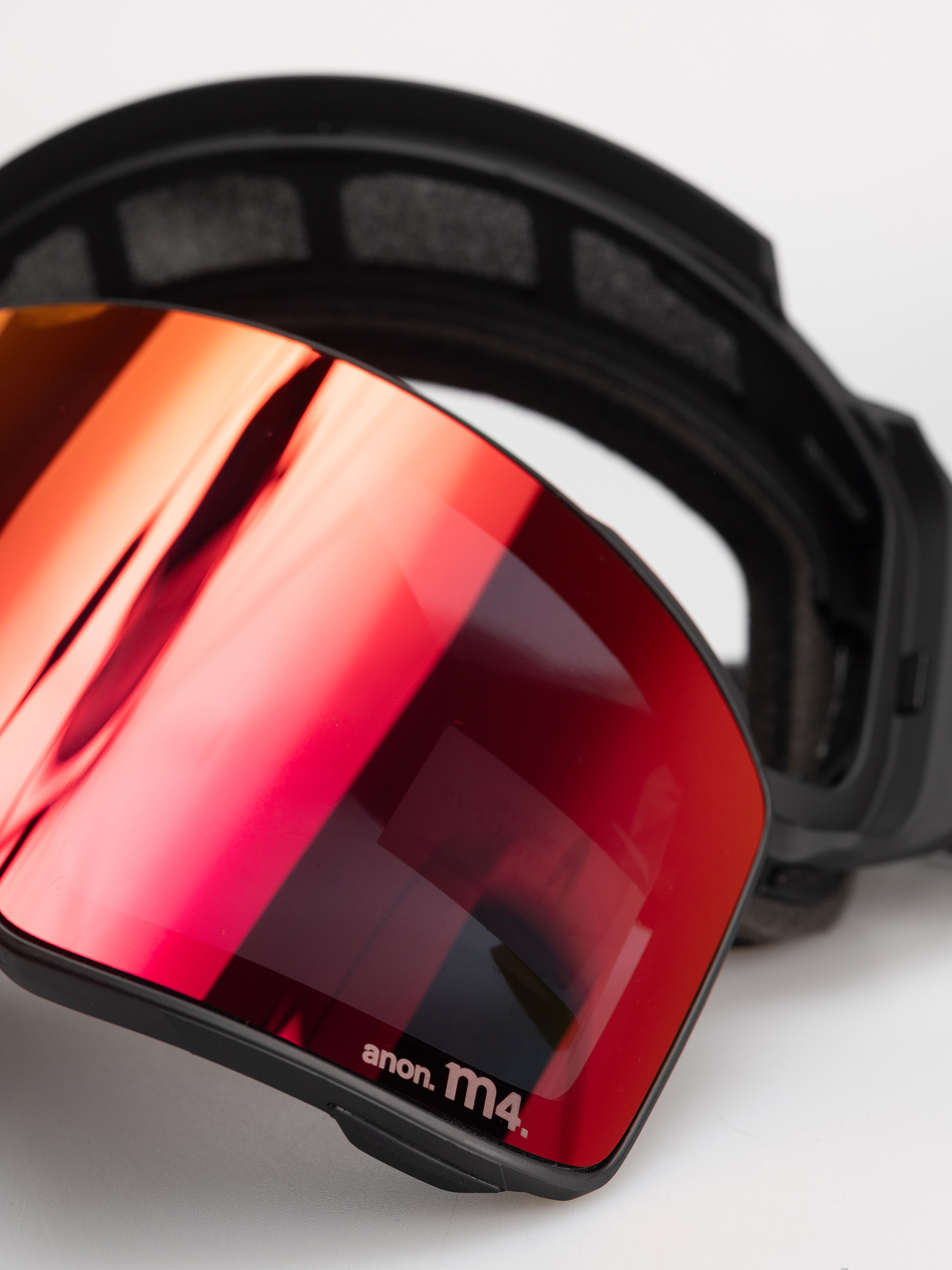 Brýle na snowboard Anon M4 Cylindrical Mfi (black/perceive sunny red)