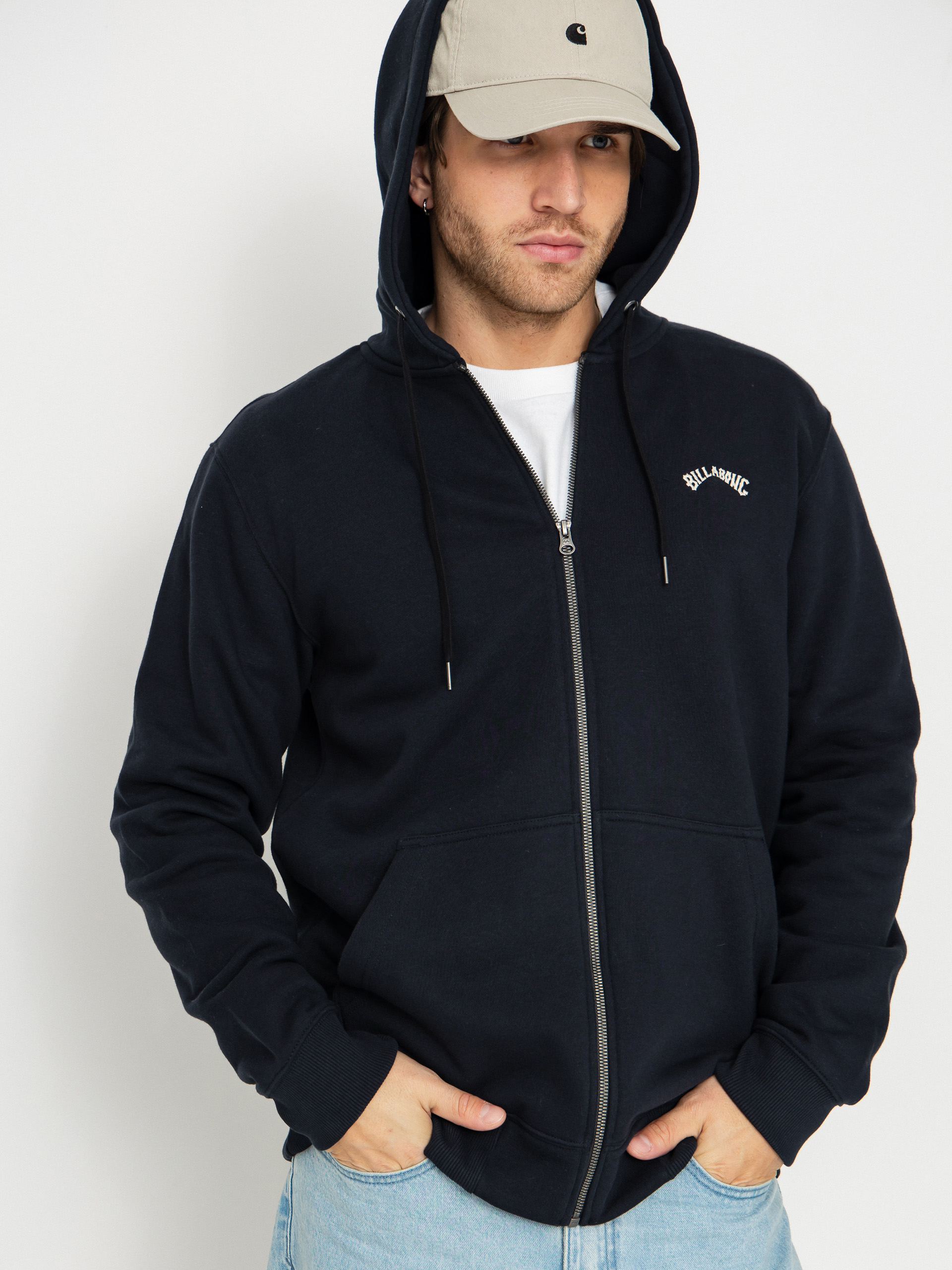 Mikina s kapucí Billabong Arch ZHD (black)