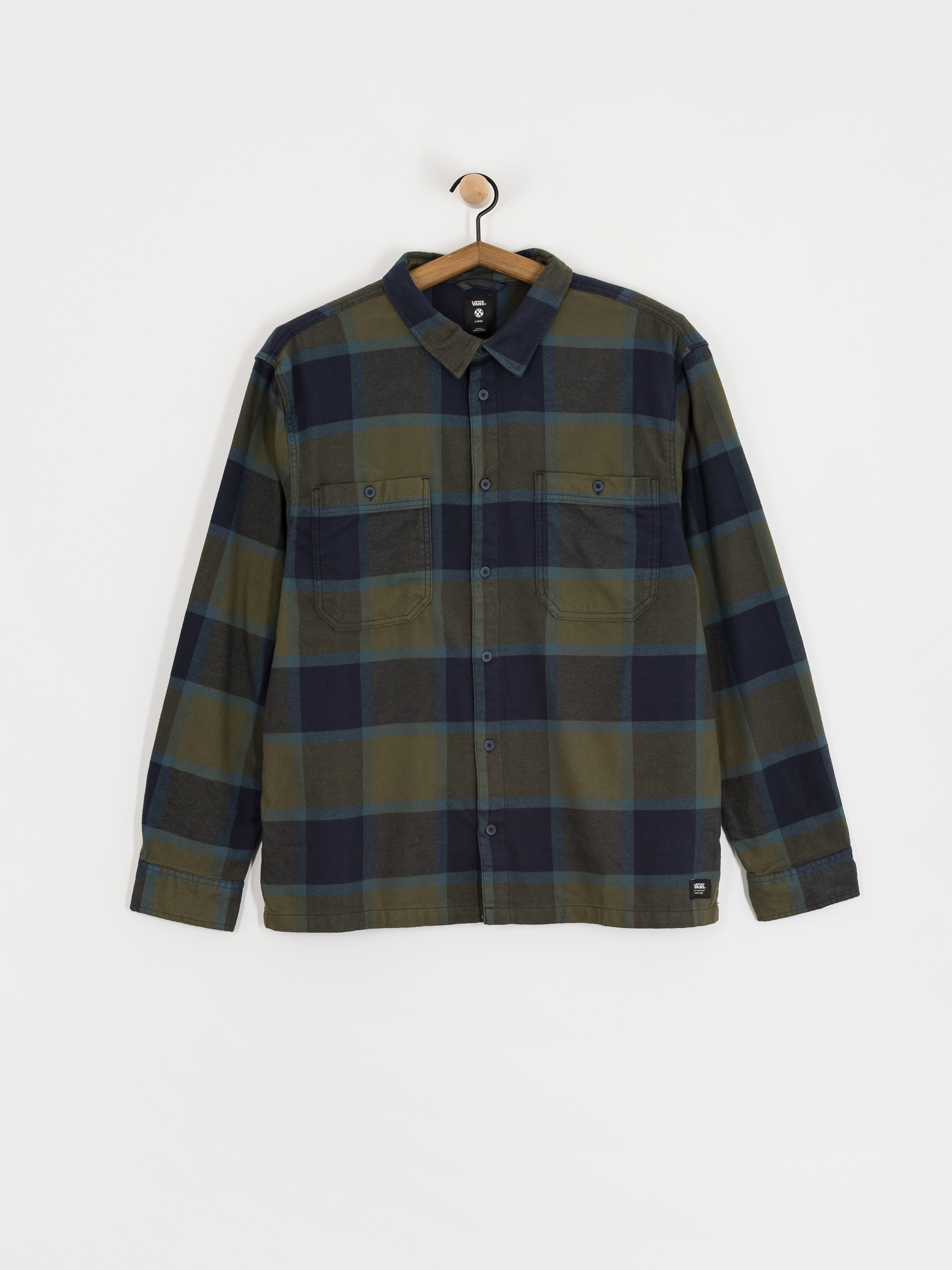 Kou0161ile Vans Larkspur Plaid Flannel (grape leaf/parisiannght)