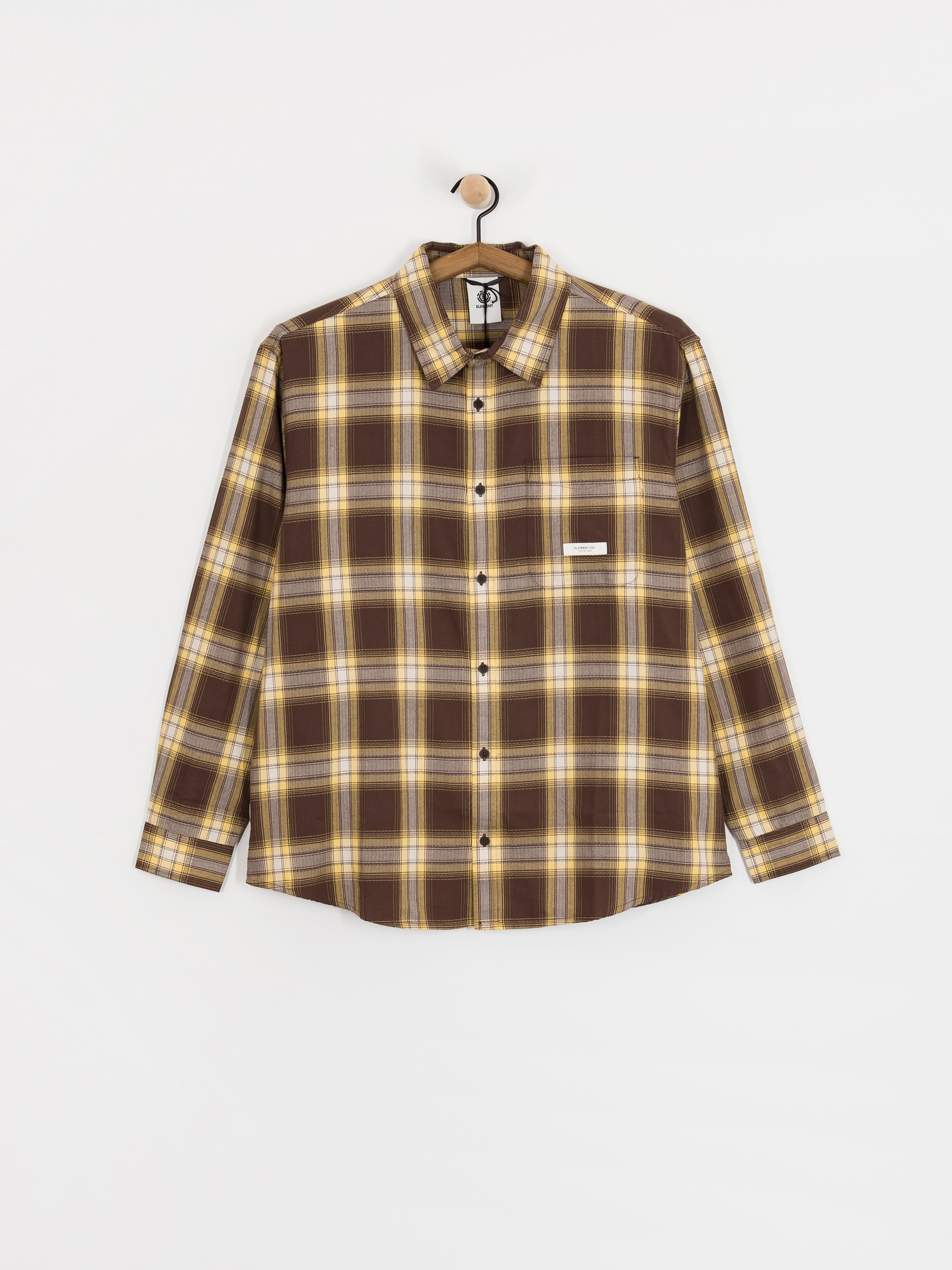 Košile Element All Season 1Pkt Lightweight (java/cornsilk plaid)