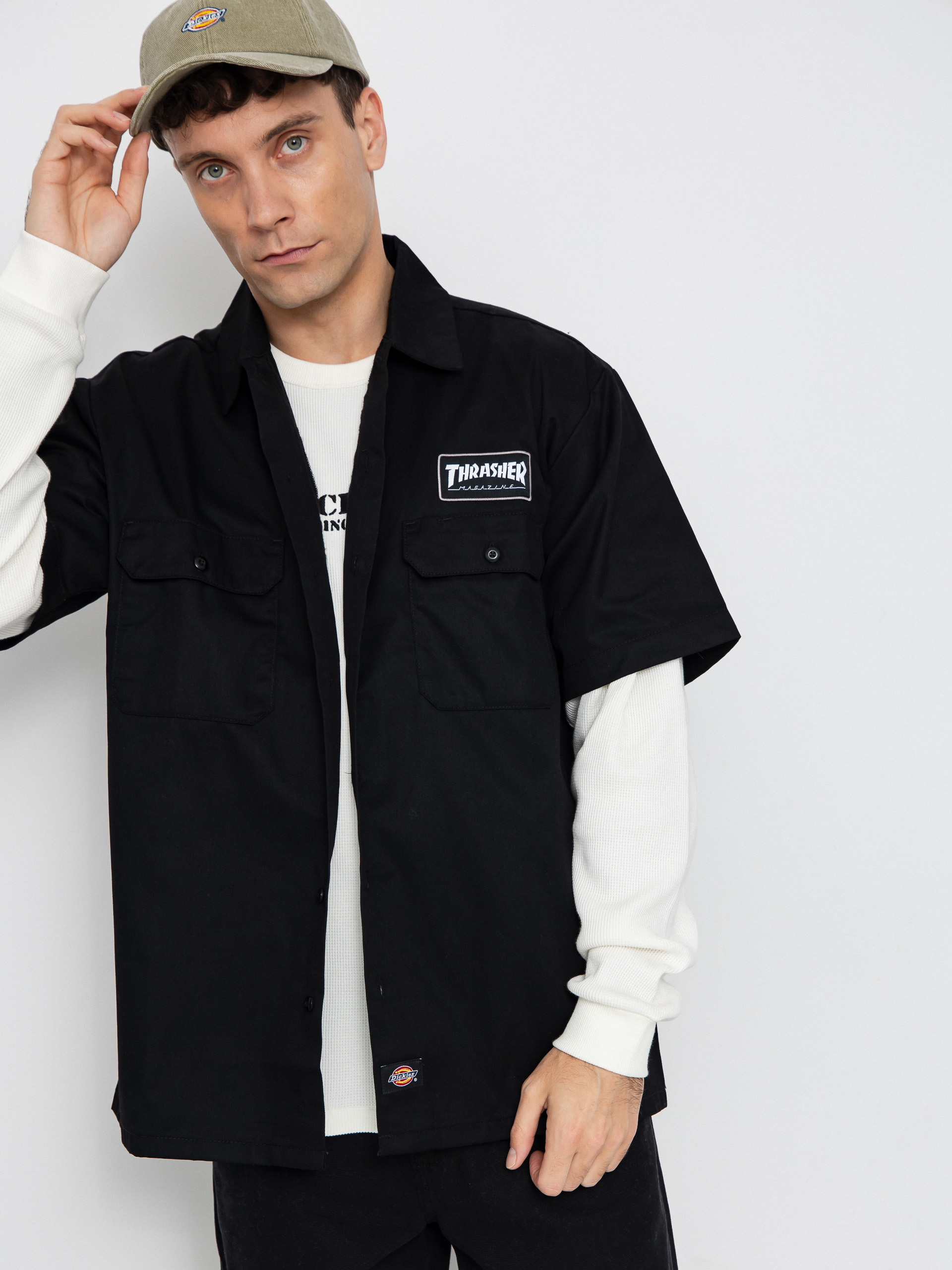 Košile Dickies x Thrasher Work (black)