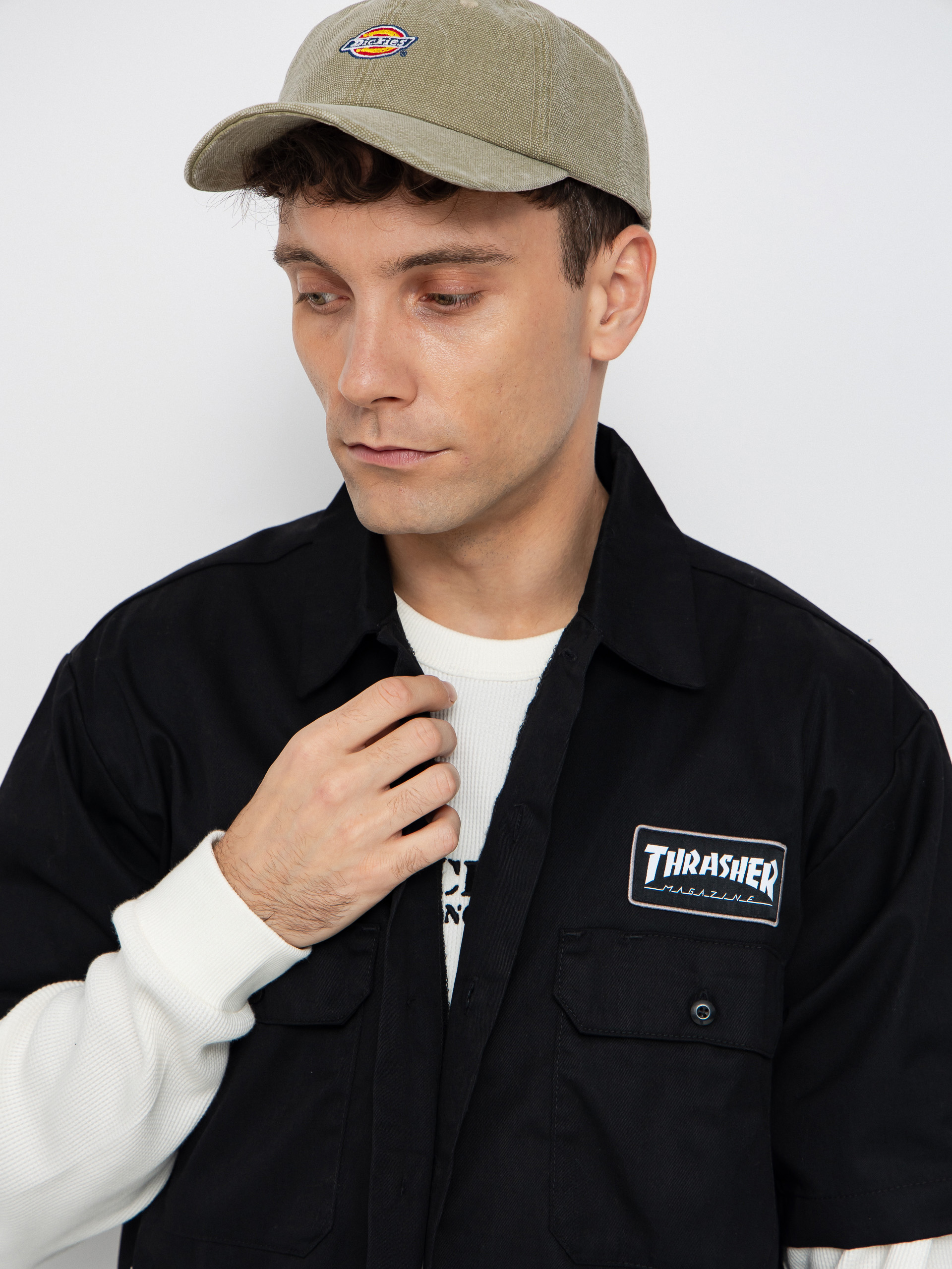 Košile Dickies x Thrasher Work (black)