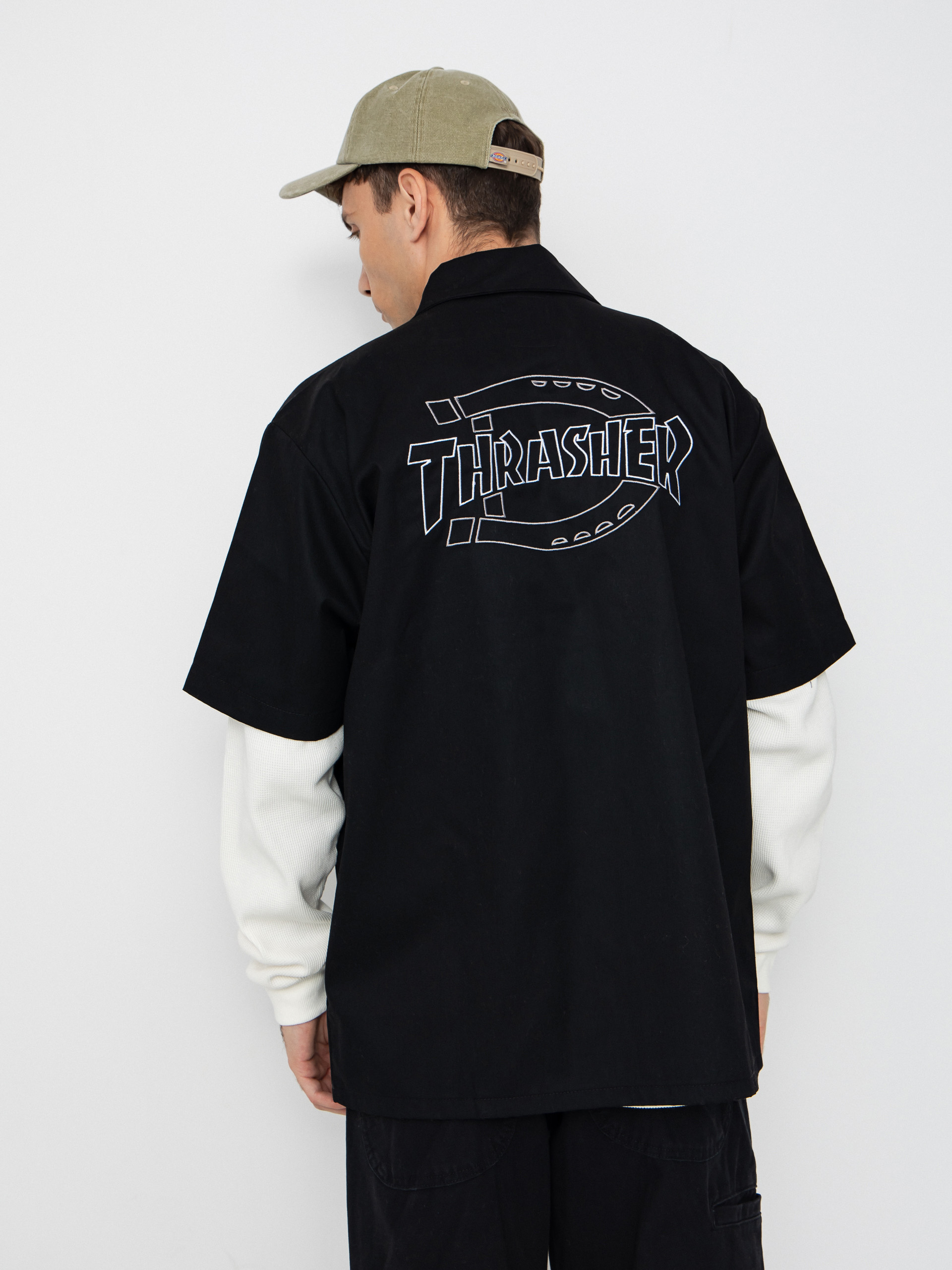 Košile Dickies x Thrasher Work (black)