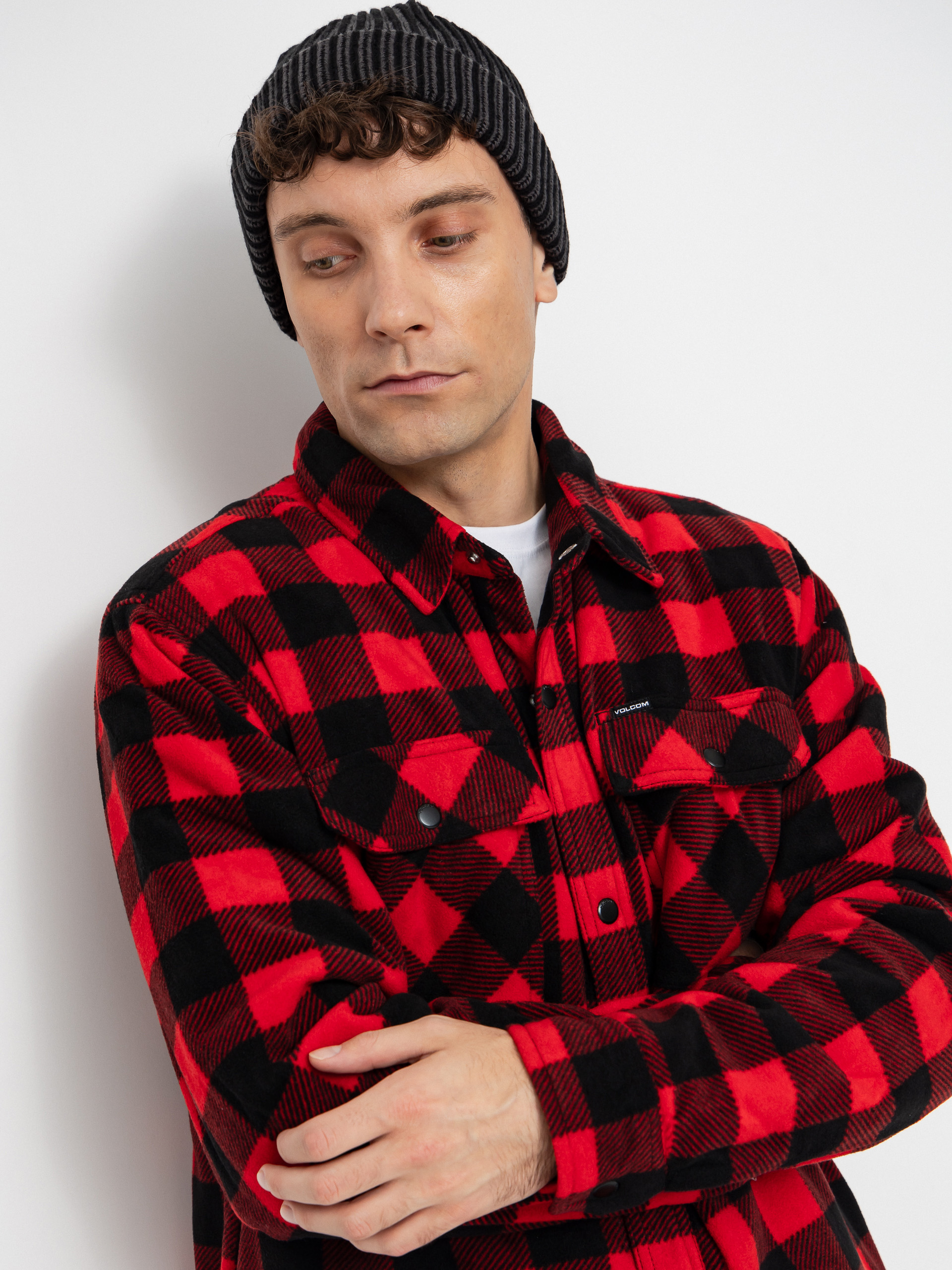 Košile Volcom Bowered Fleece (lifeguard red)