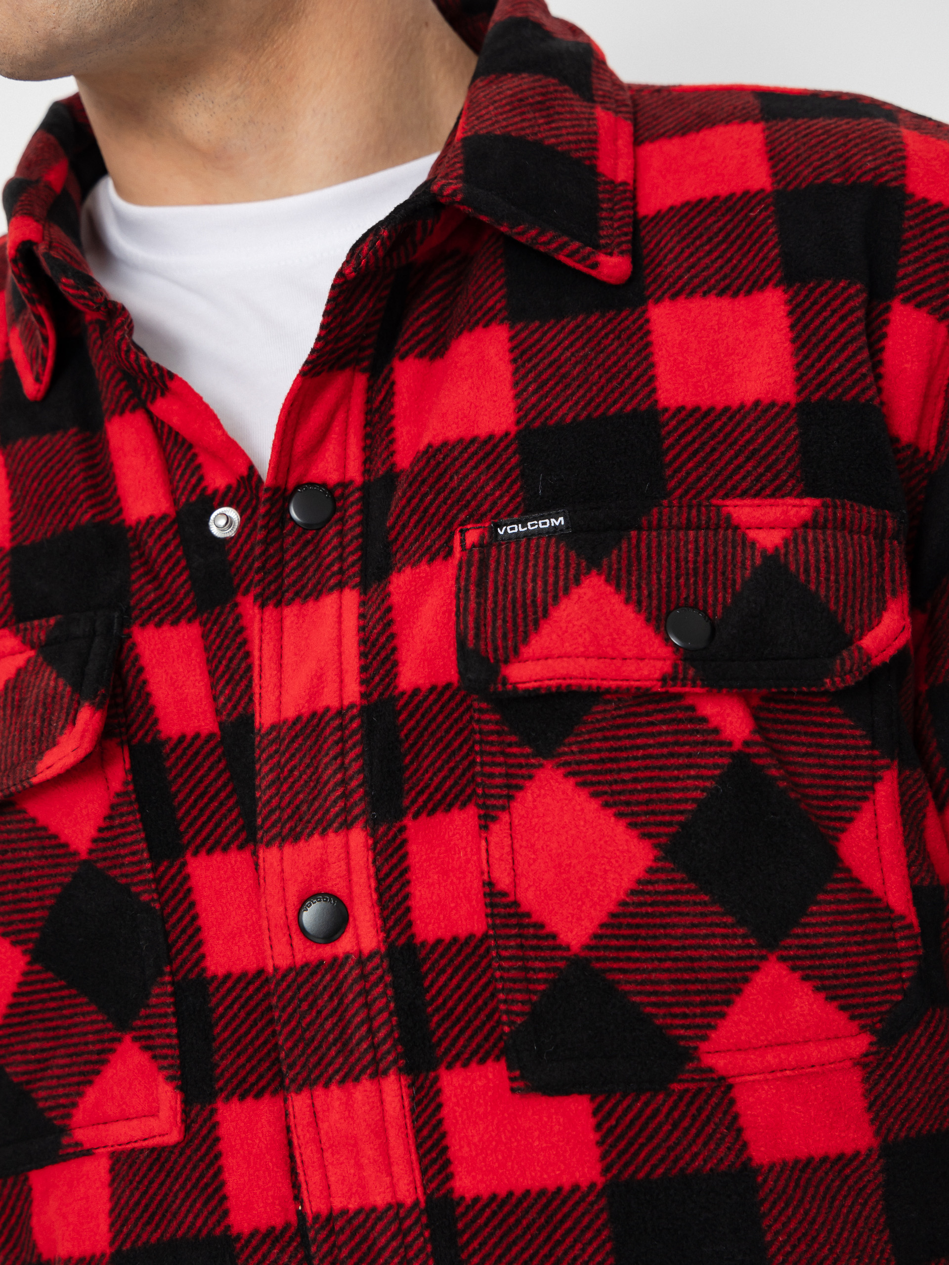 Košile Volcom Bowered Fleece (lifeguard red)