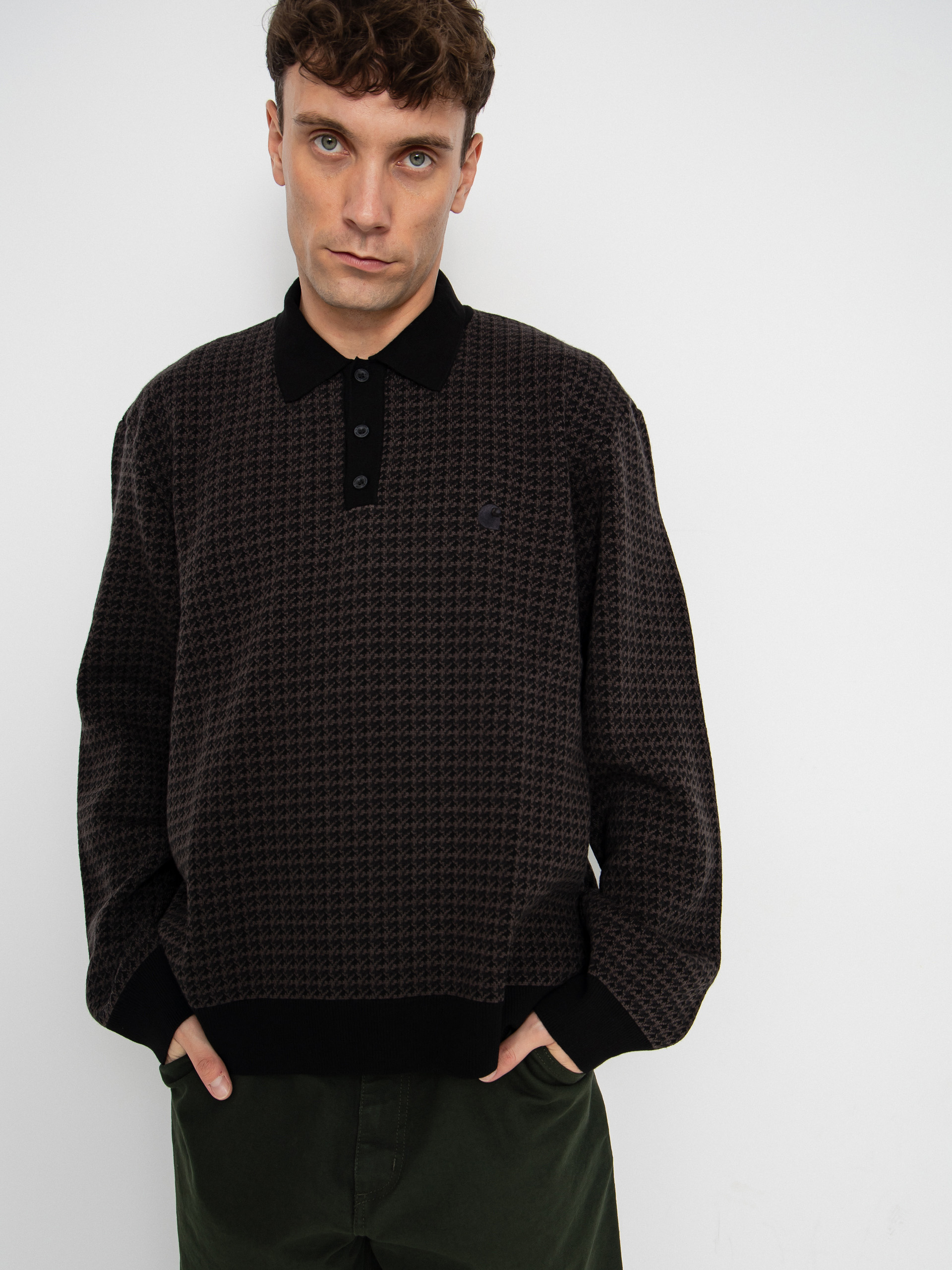 Svetr Carhartt WIP Lowis Polo