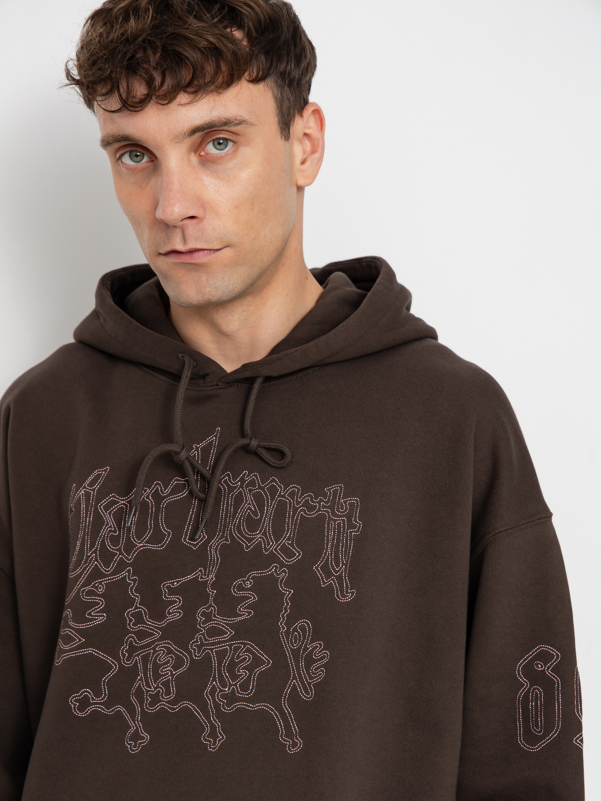 Mikina s kapucí Carhartt WIP Hackwork HD (vitola/glassy pink)