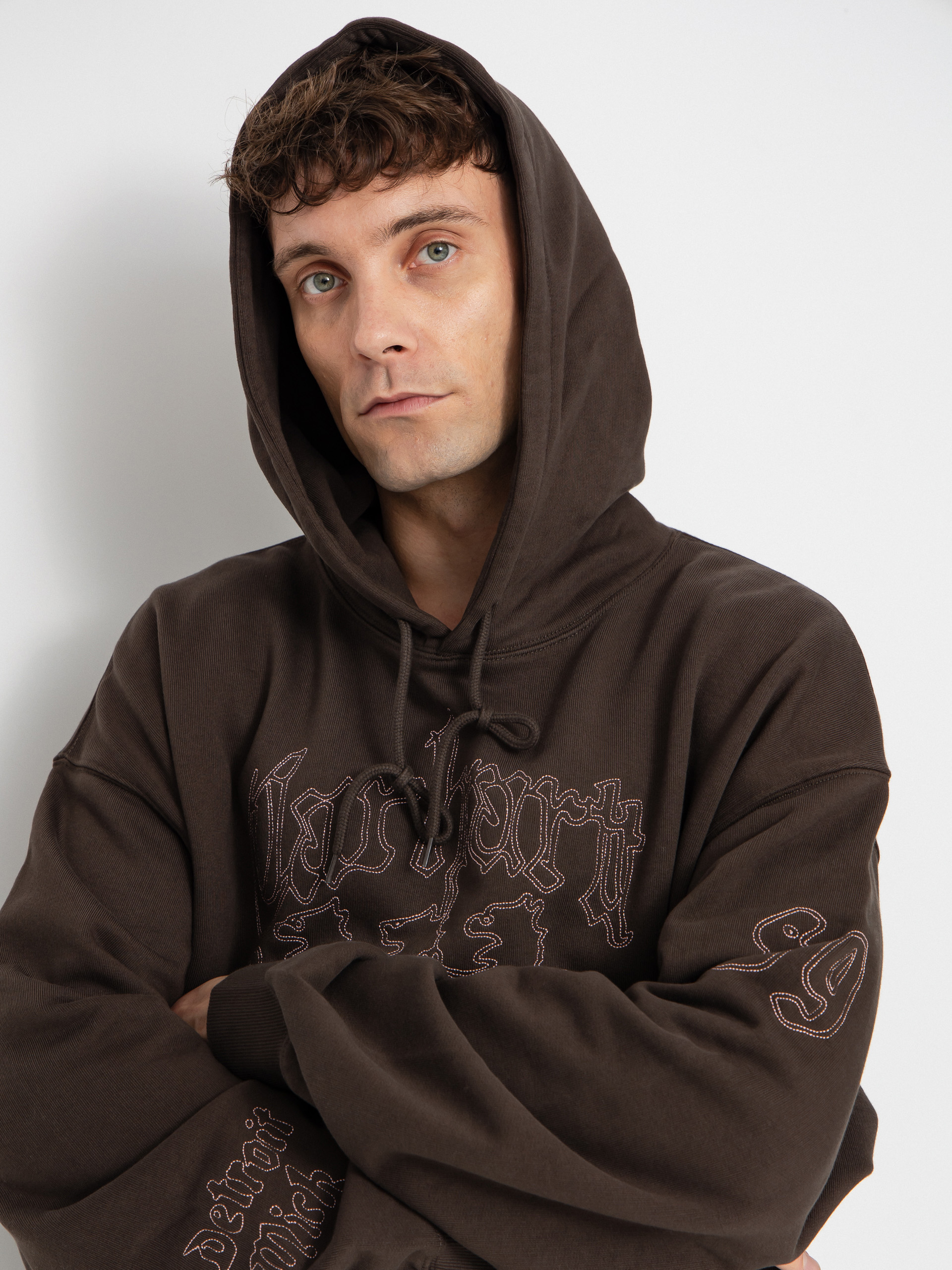 Mikina s kapucí Carhartt WIP Hackwork HD (vitola/glassy pink)