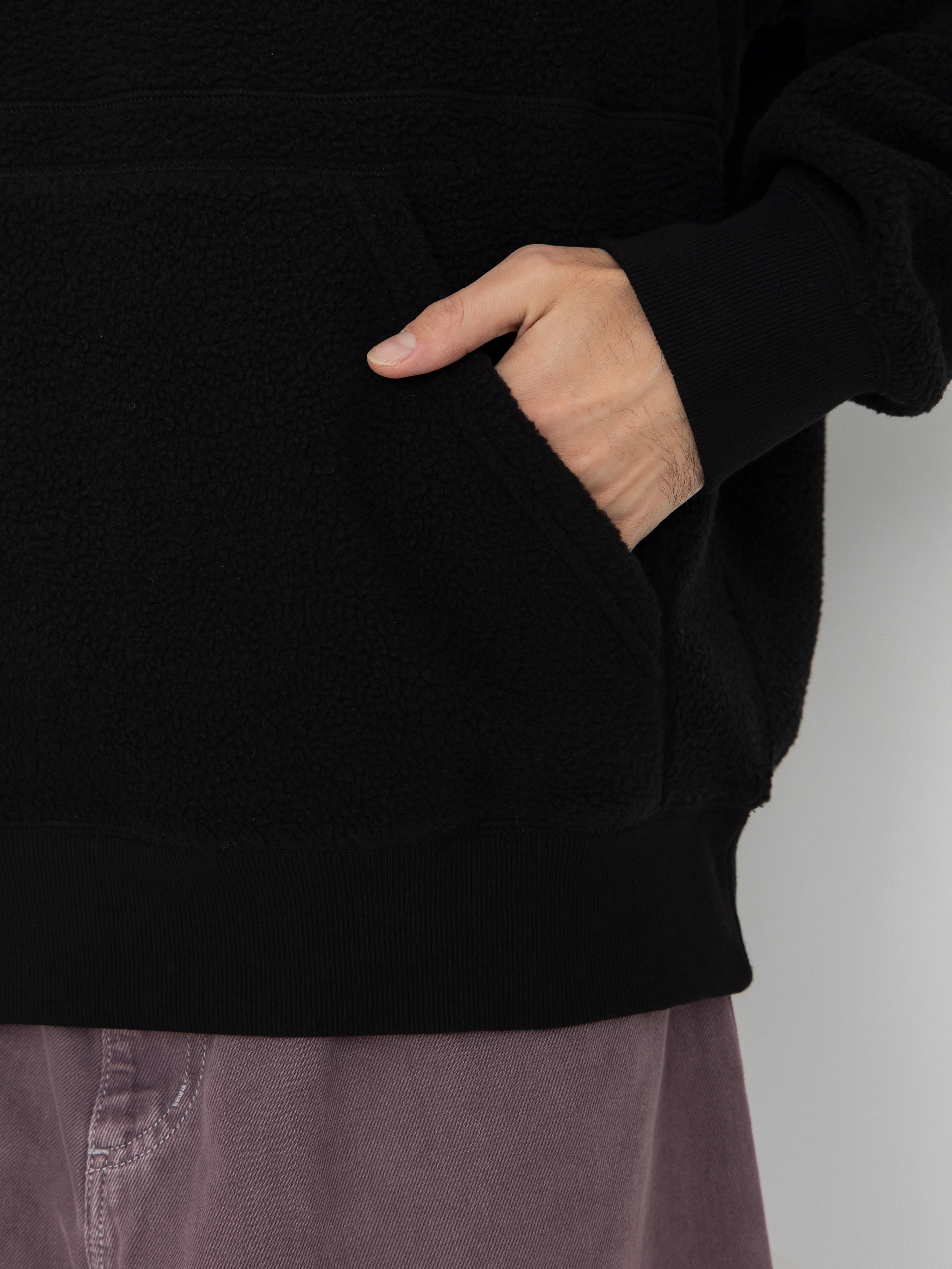 Mikina s kapucí Carhartt WIP Helix HD (black/porphyry)