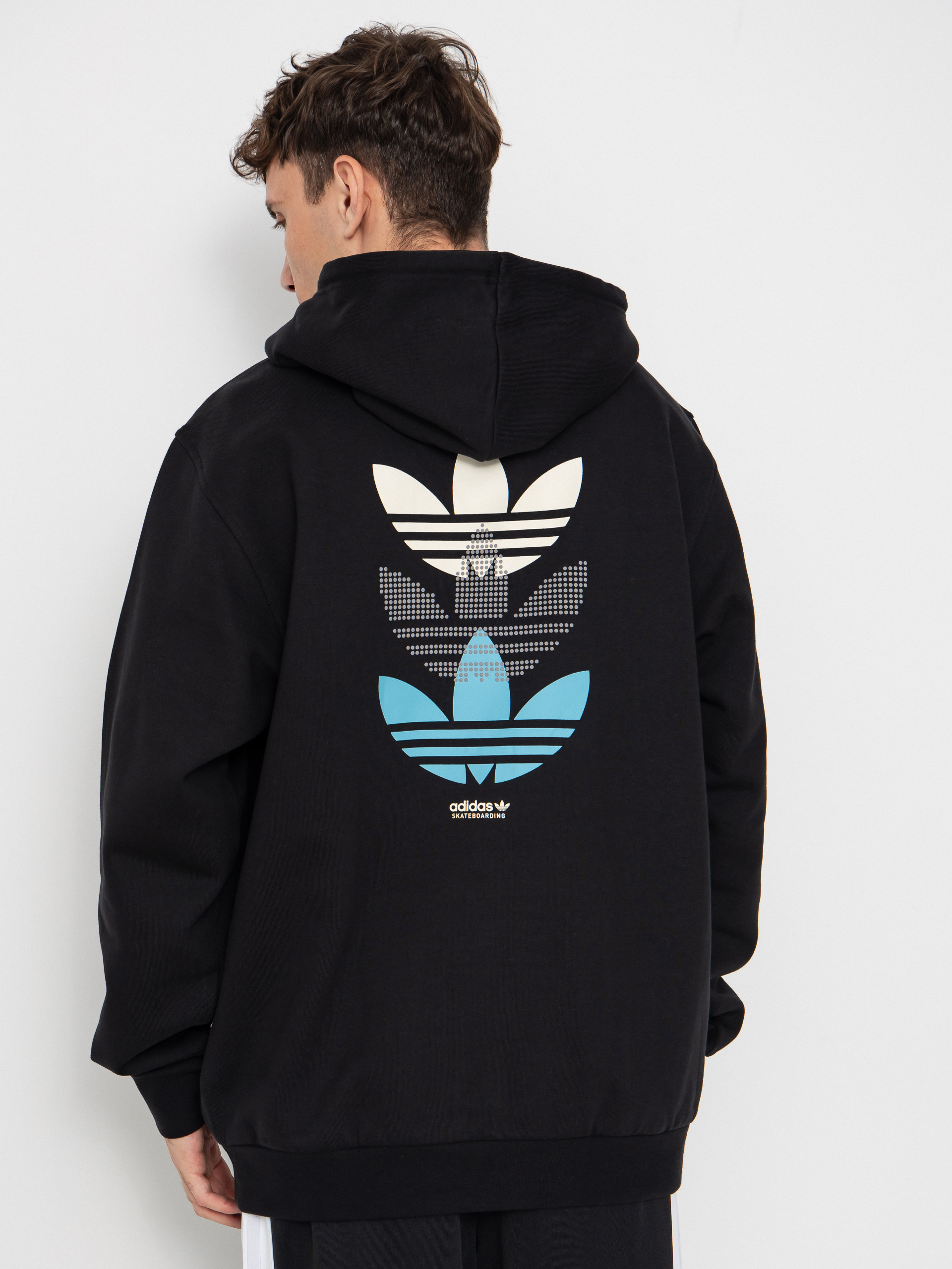 Mikina s kapucí adidas Trip Tre HD (black/preblu)