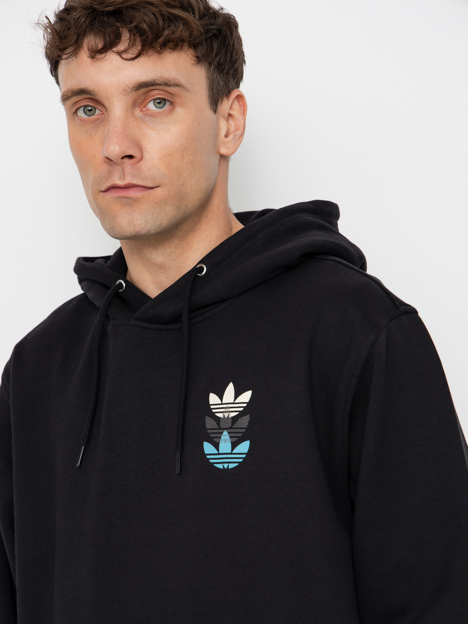 Mikina s kapucí adidas Trip Tre HD (black/preblu)