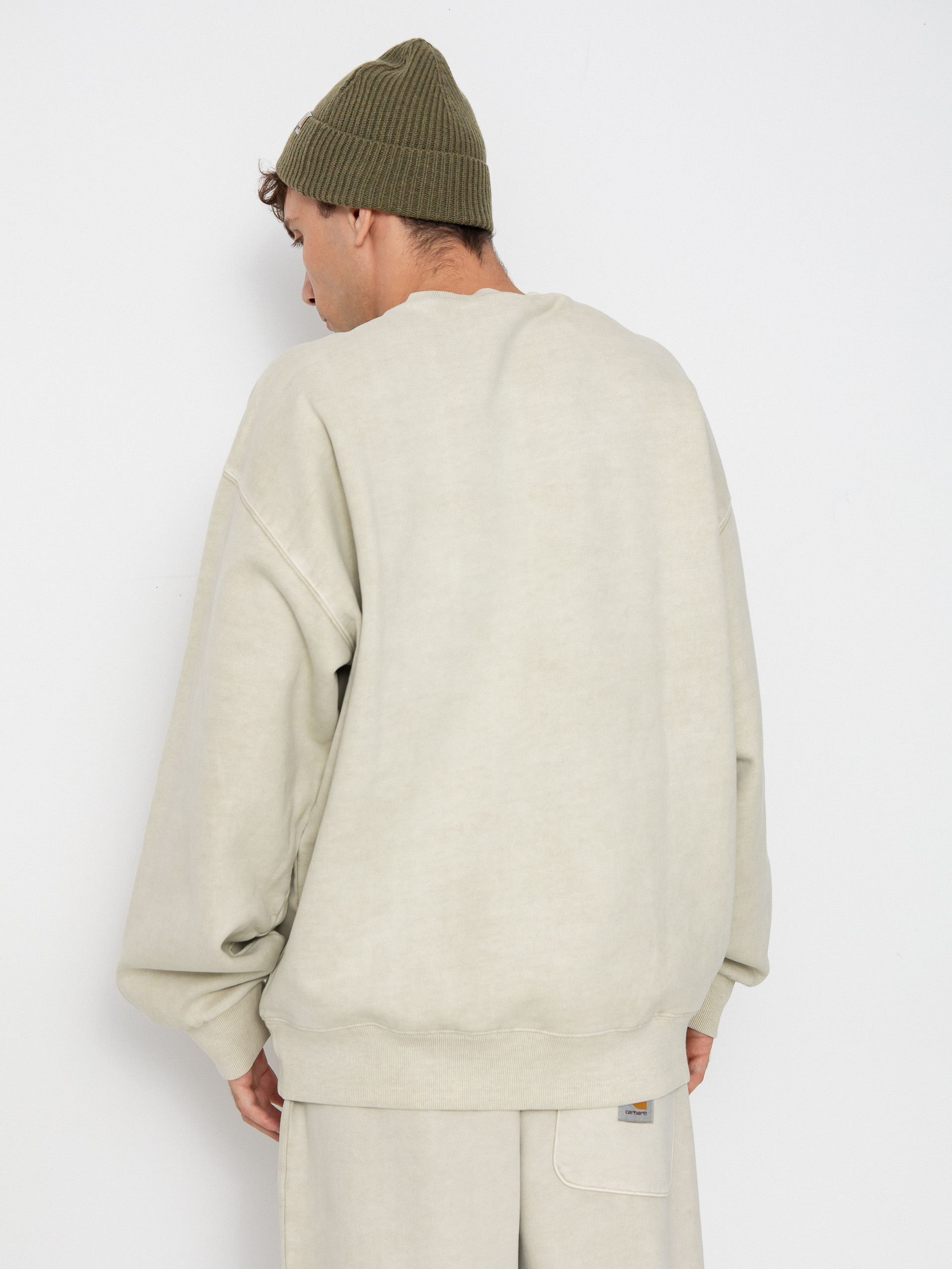 Mikina Carhartt WIP Vista (fleur de sel/garment dyed)