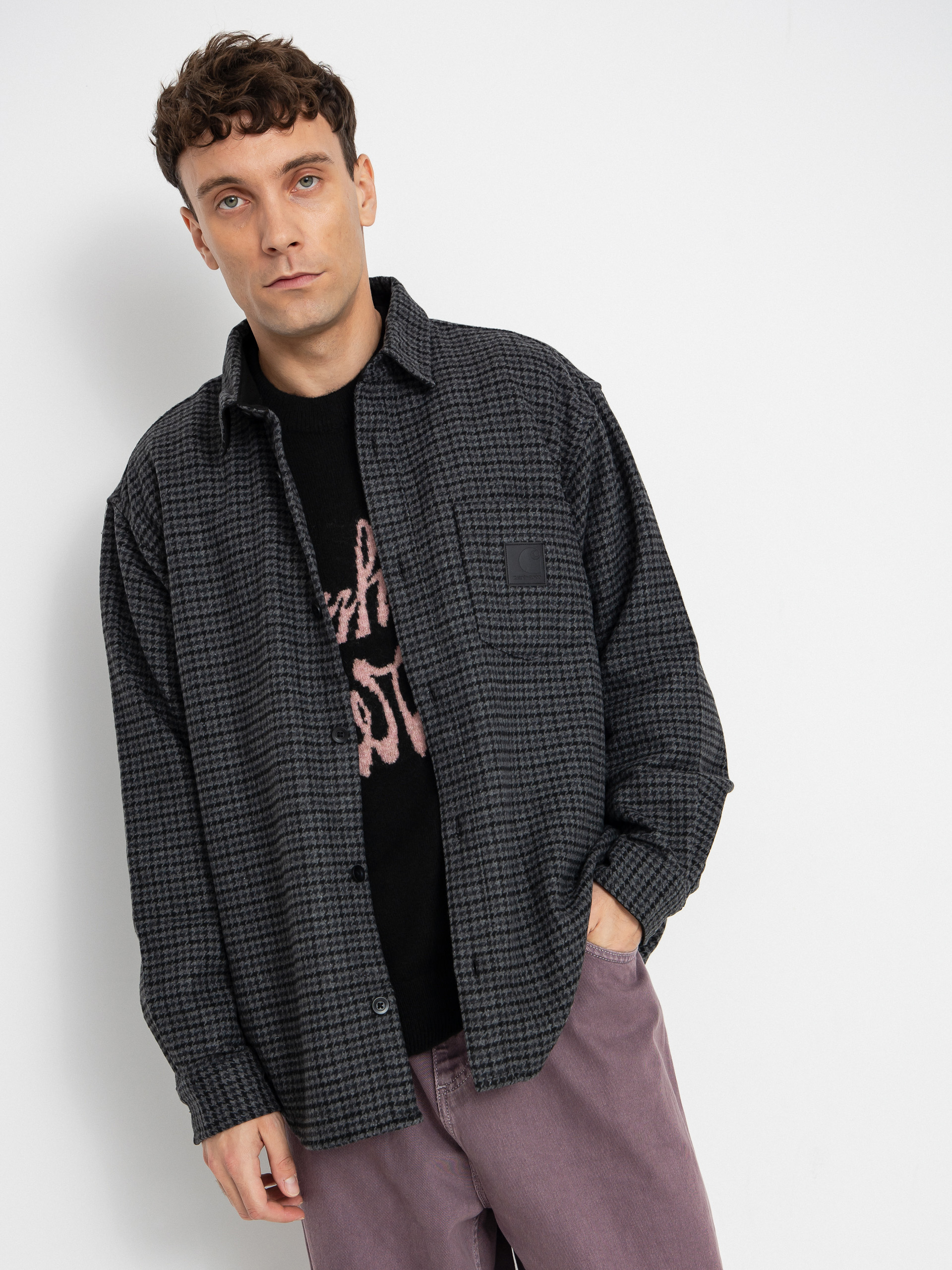 Kou0161ile Carhartt WIP Lowis (lowis houndstooth/grey heather)