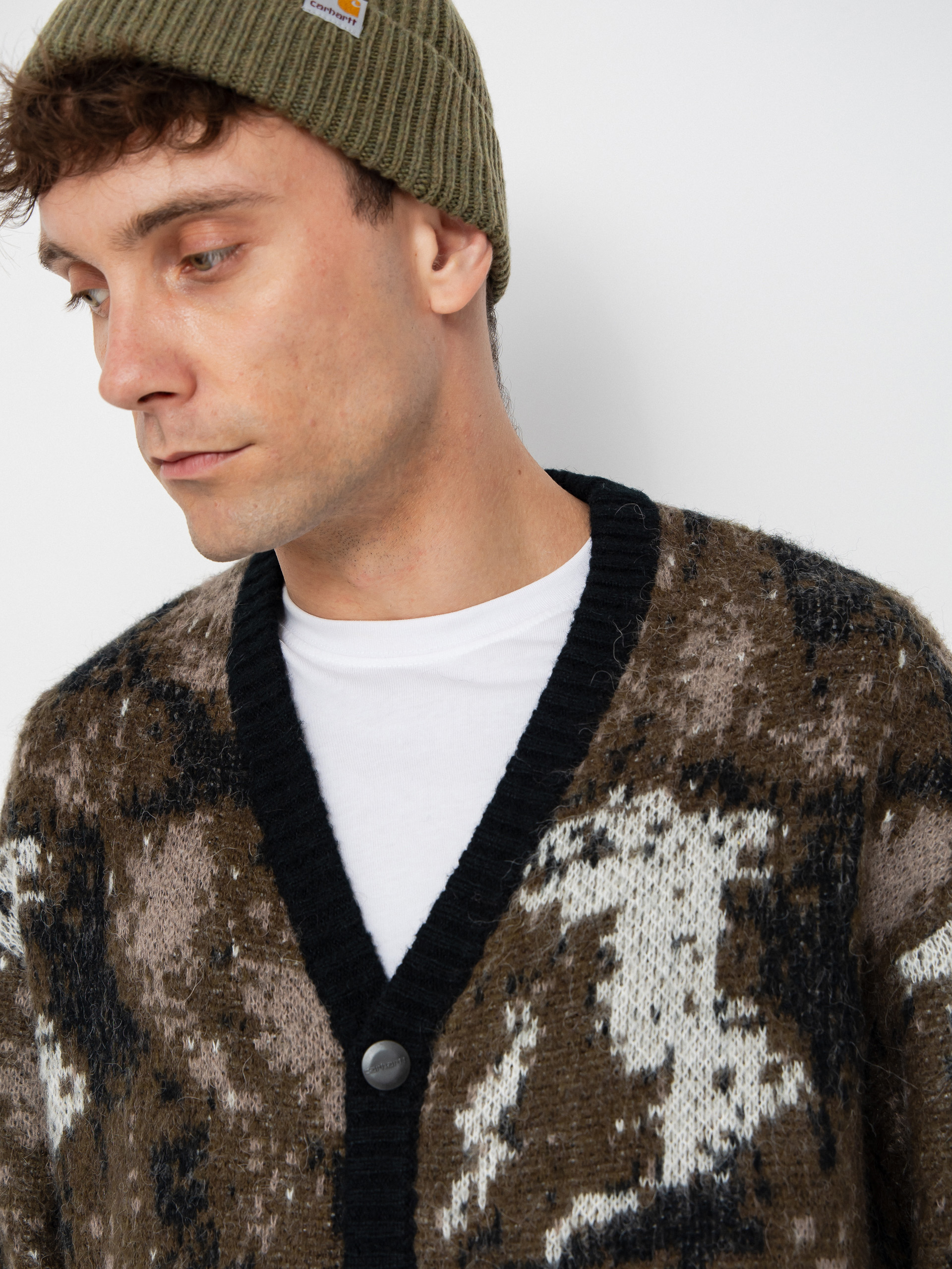 Svetr Carhartt WIP Merton Cardigan (wild dog jacquard)