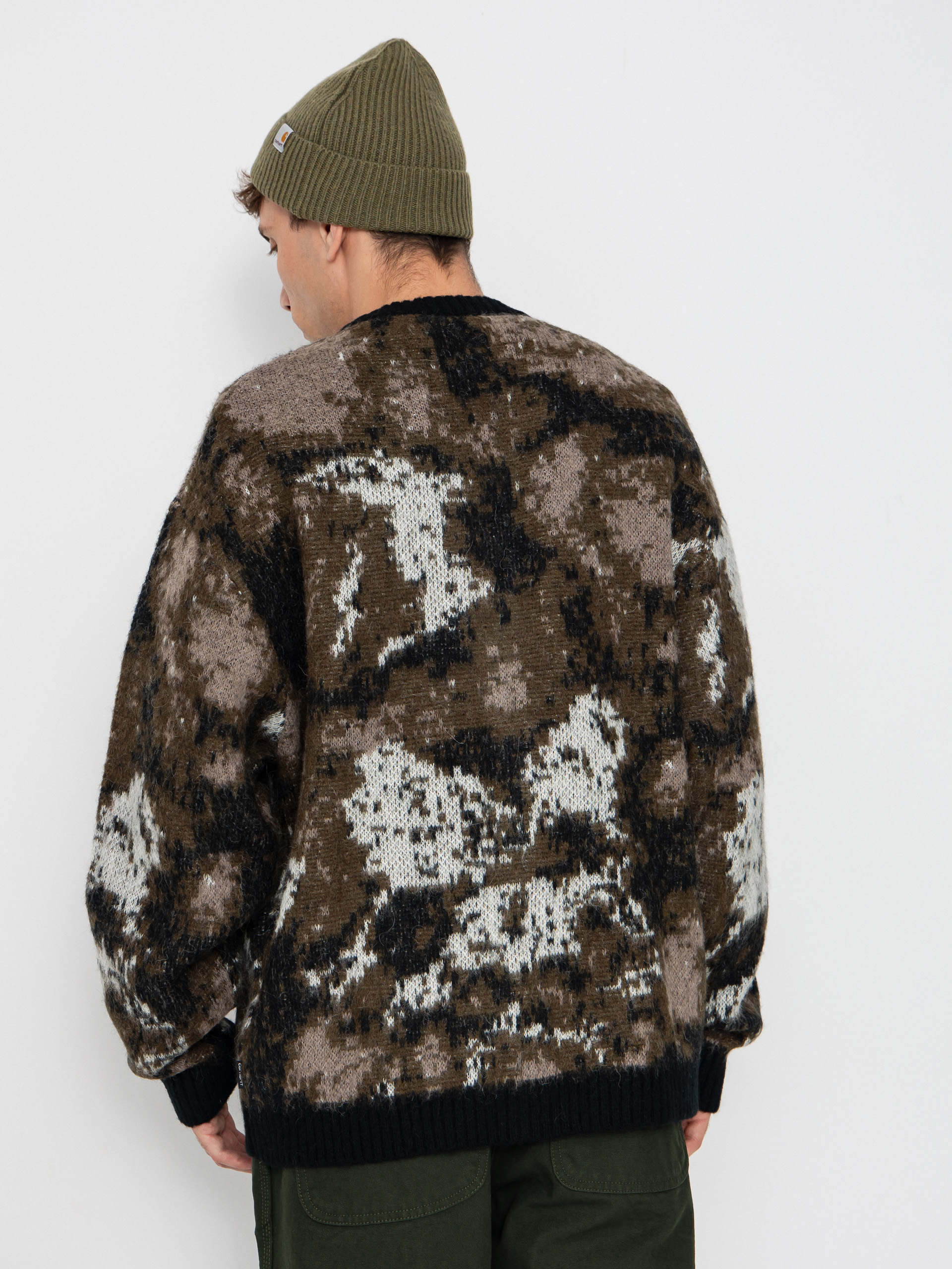 Svetr Carhartt WIP Merton Cardigan (wild dog jacquard)