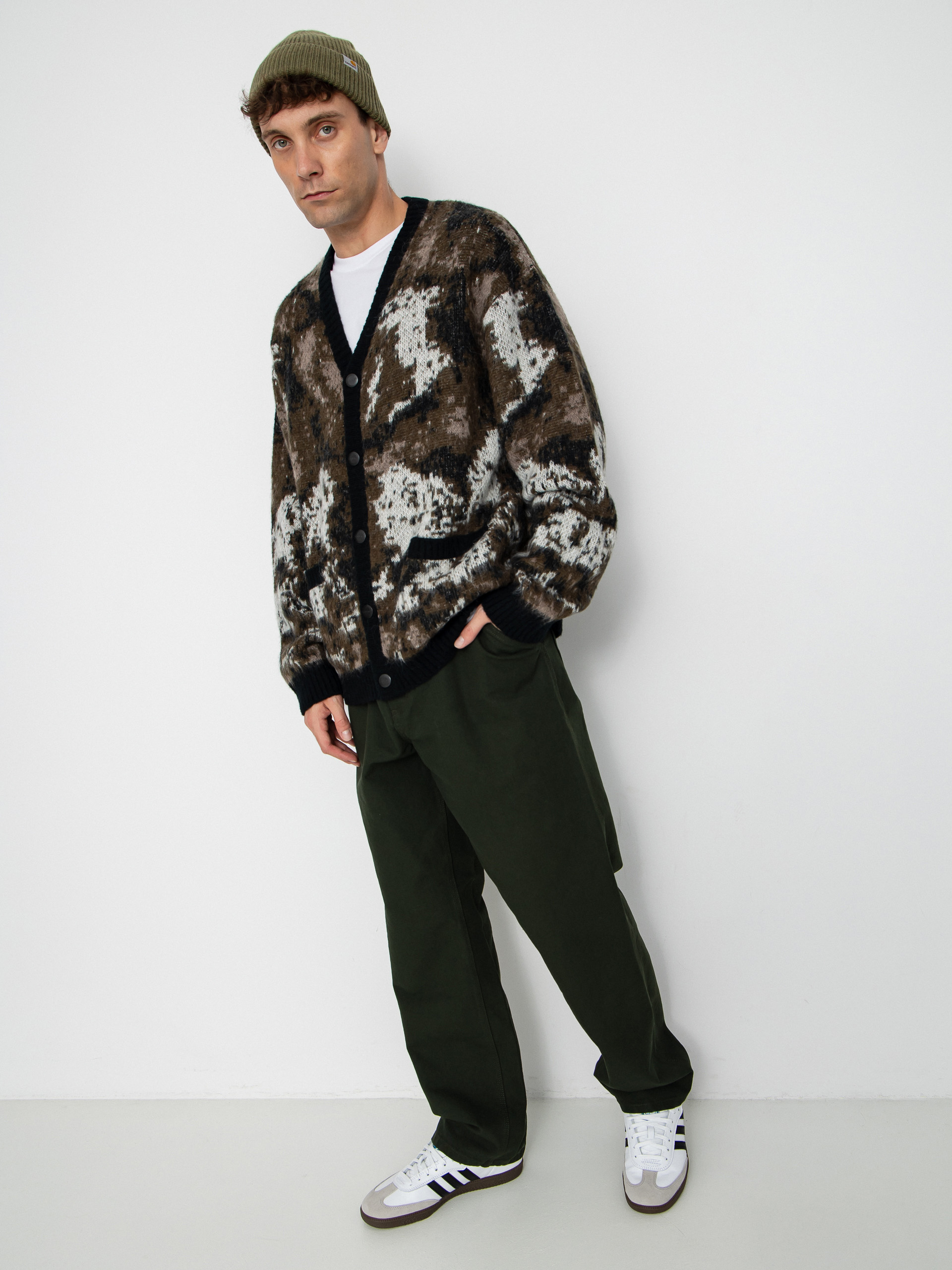Svetr Carhartt WIP Merton Cardigan (wild dog jacquard)