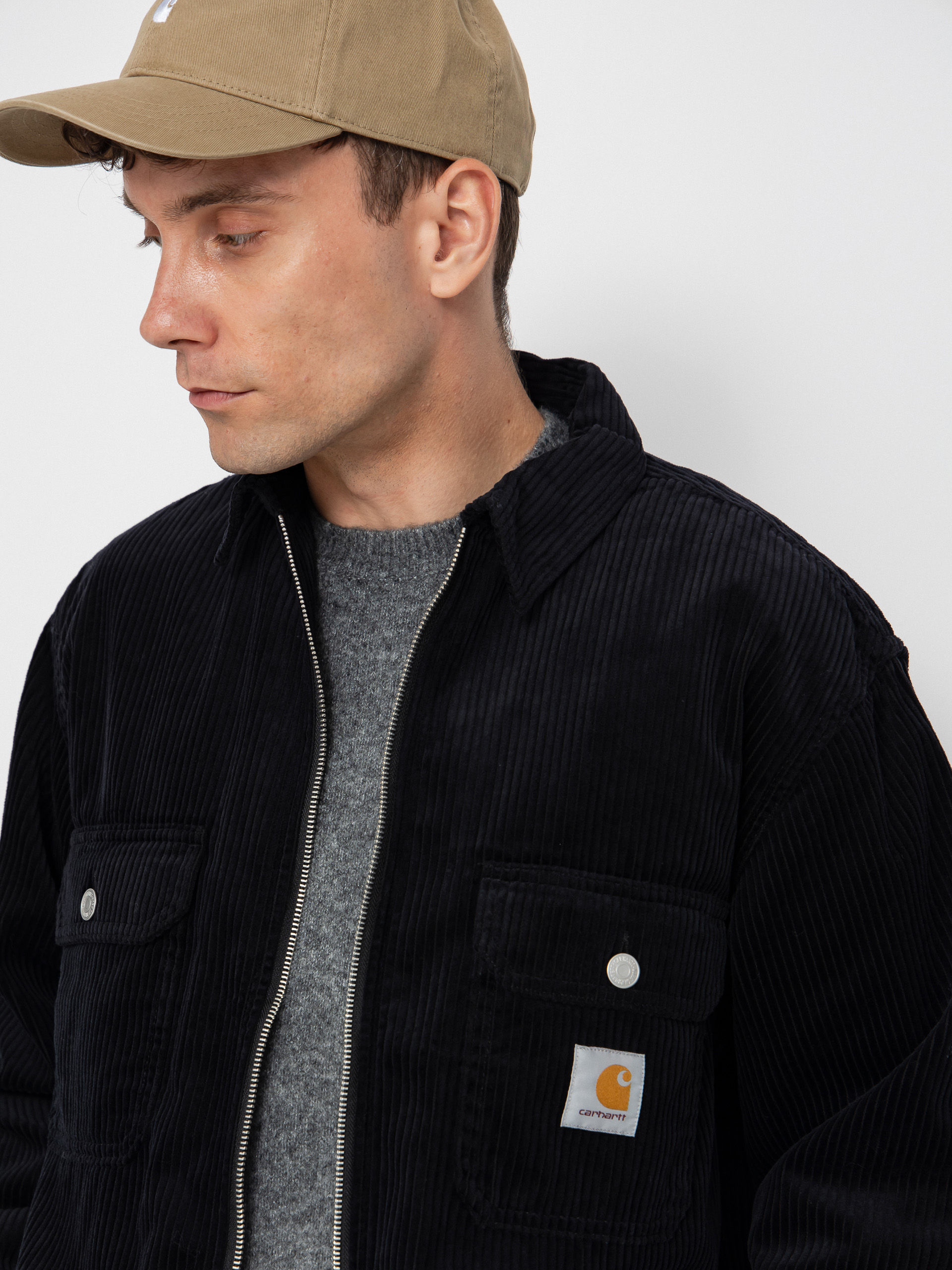 Bunda Carhartt WIP Reynold (black/rinsed)
