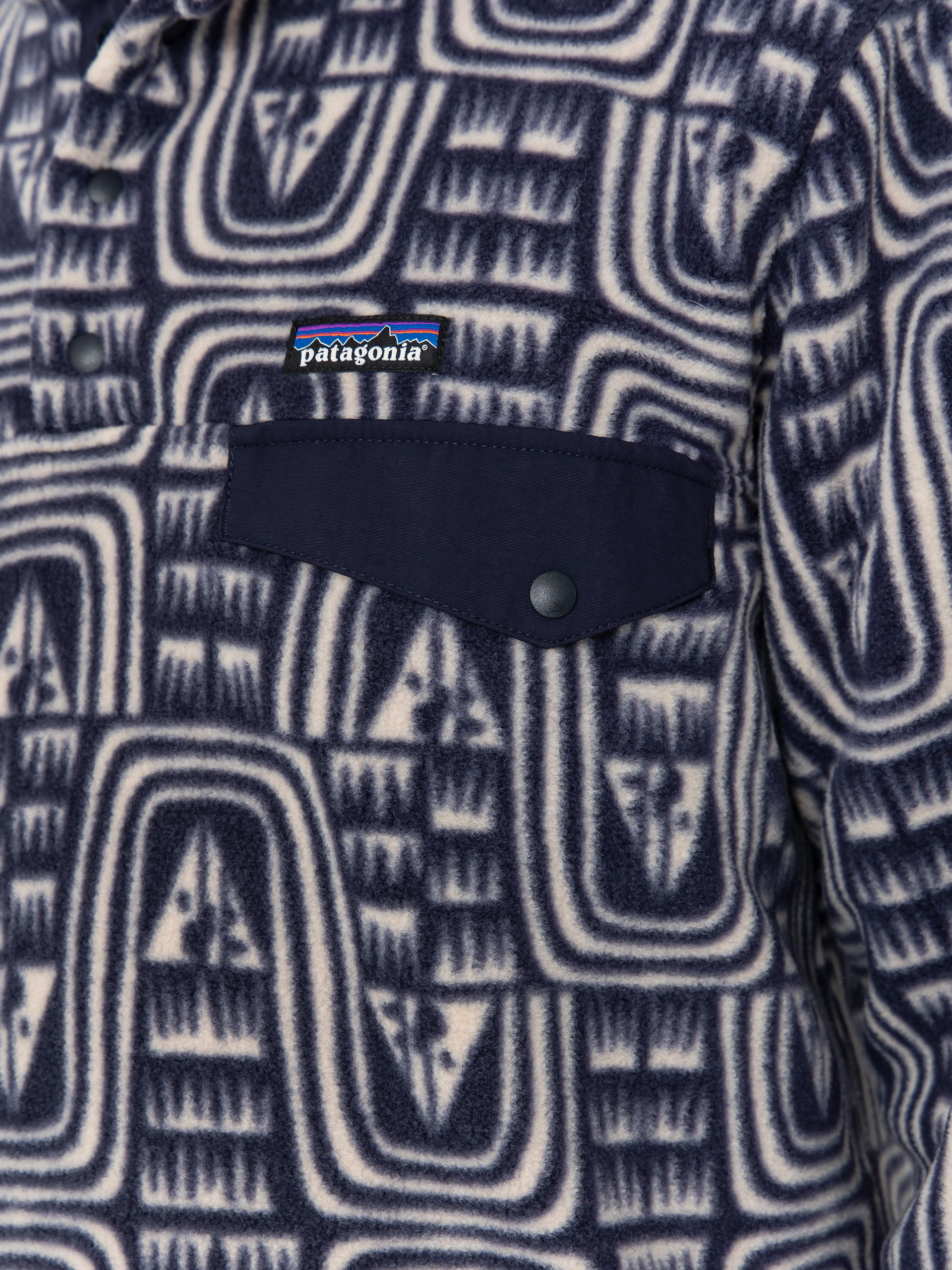 Pánský Fleecová mikina Patagonia LW Synch Snap T (flow sunken blue)