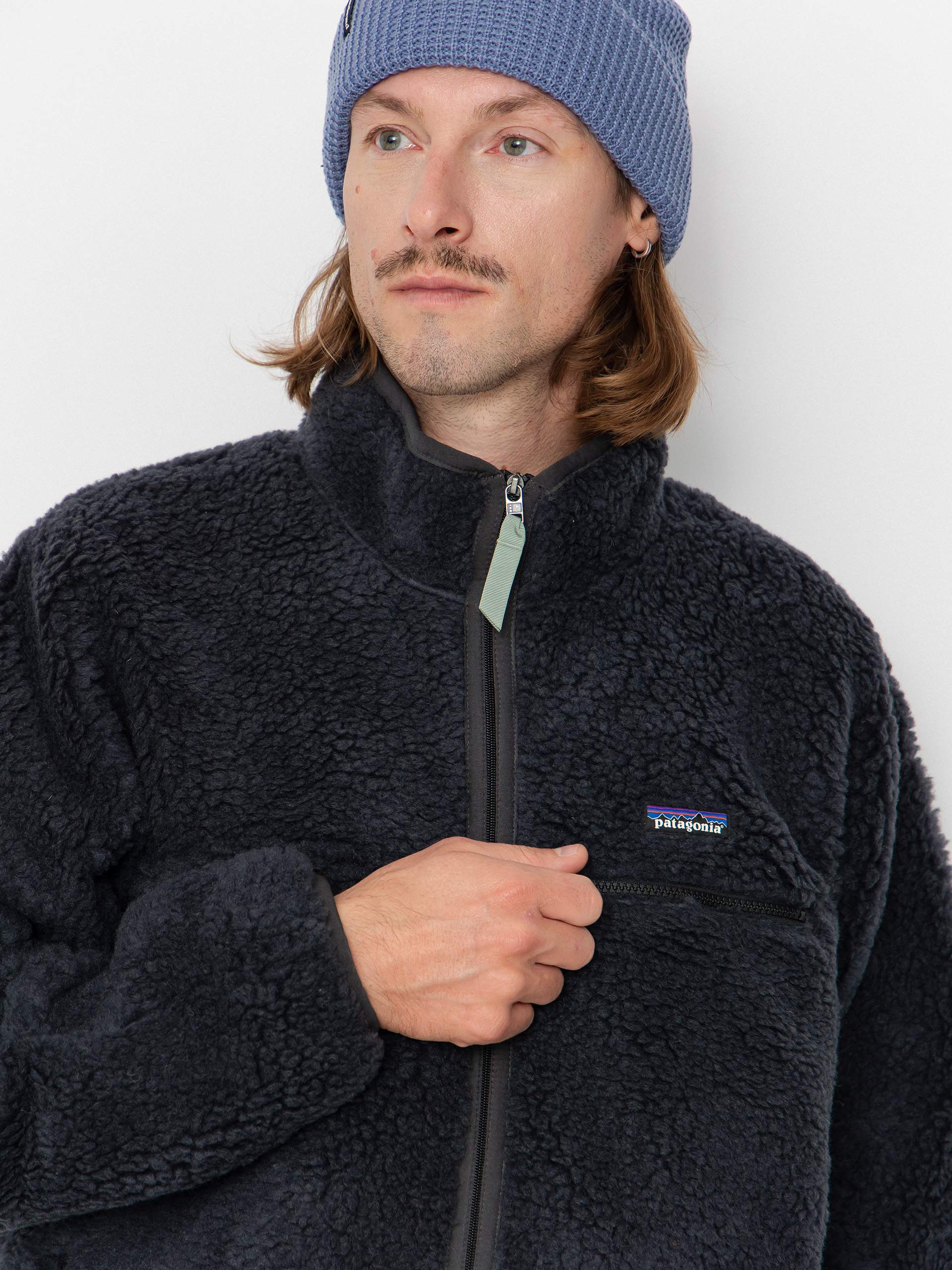 Mikina Patagonia Natural Blend Retro Cardigan (ink black)