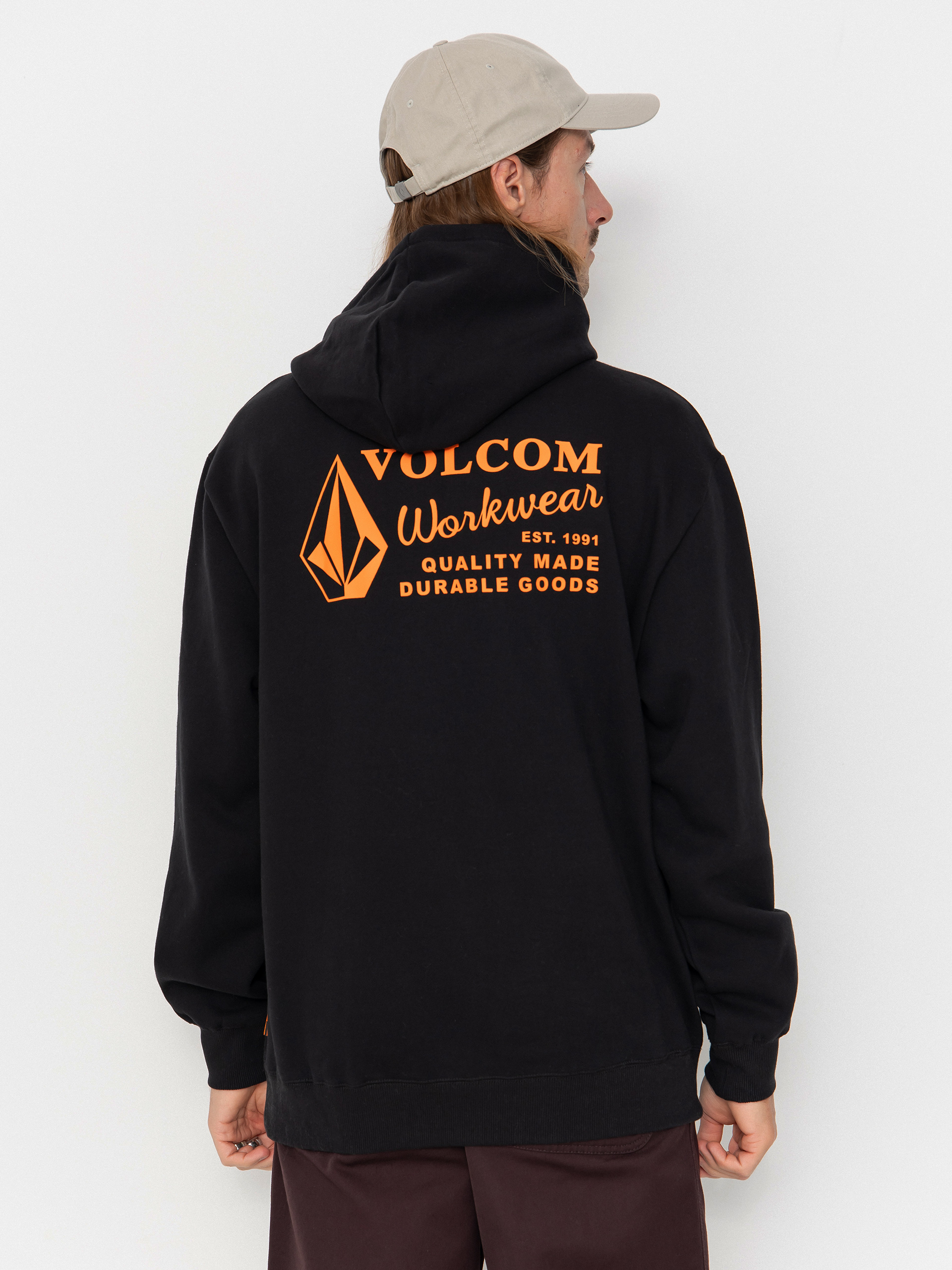 Mikina s kapucí Volcom Workwear HD (black)