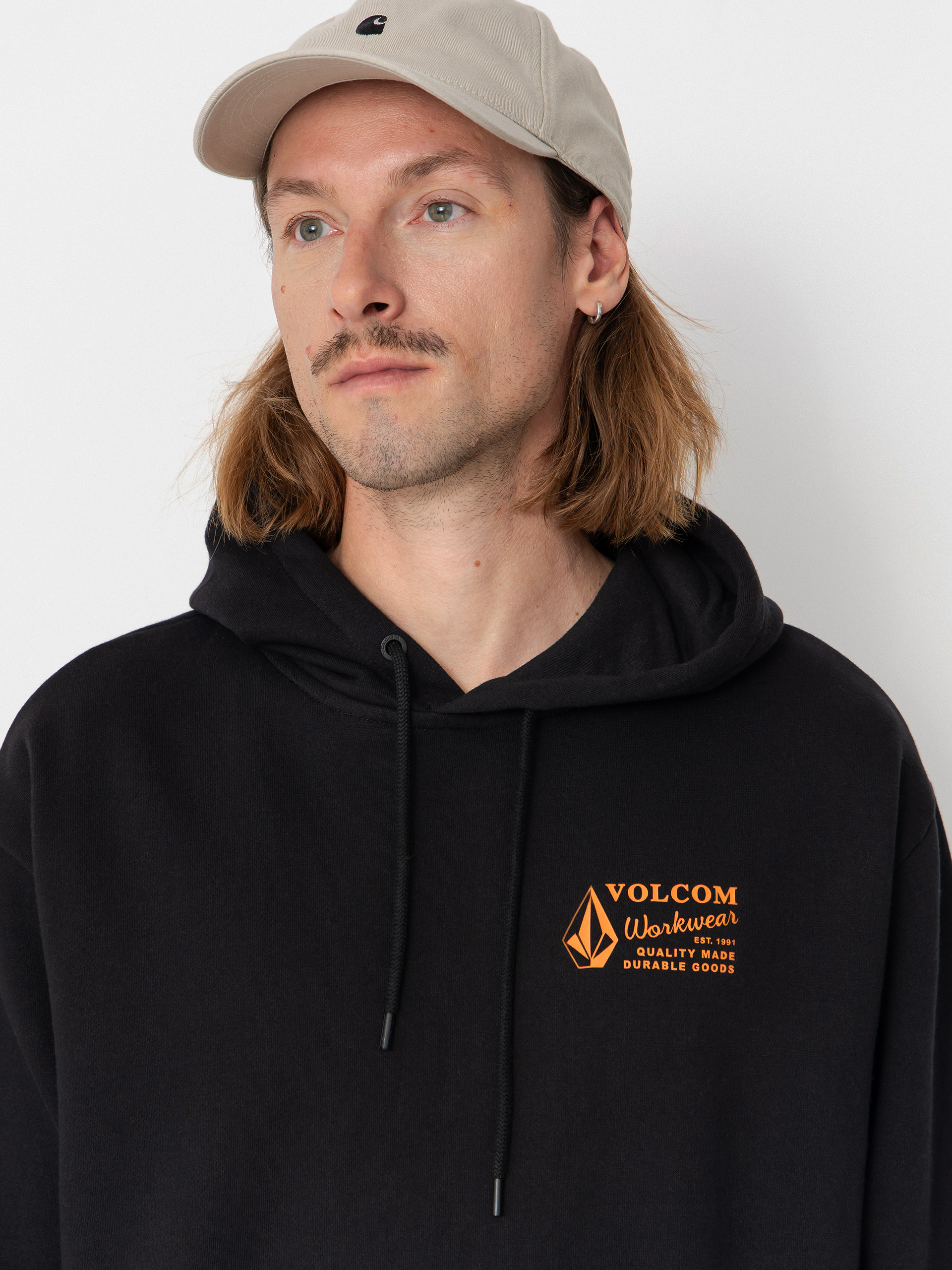 Mikina s kapucí Volcom Workwear HD (black)