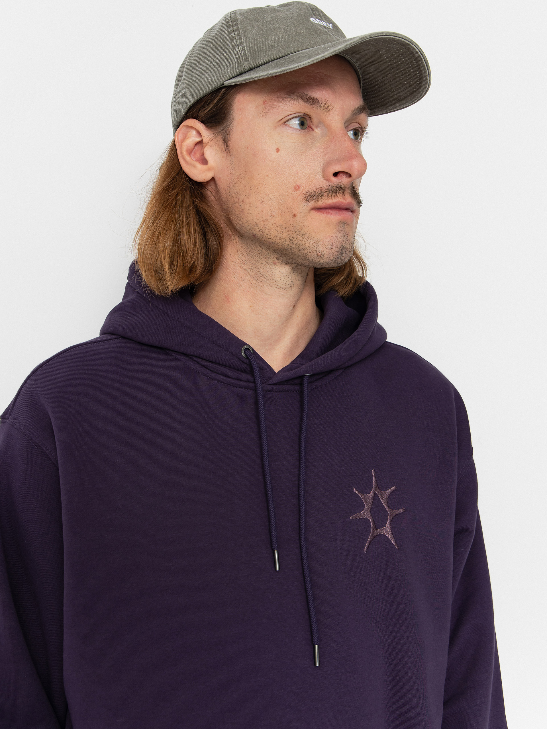Mikina s kapucí Volcom Watanite HD (dark purple)