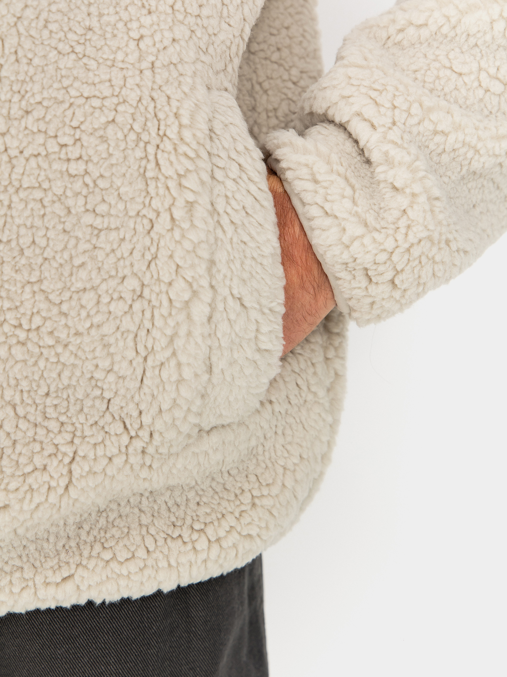 Pánský Mikina Volcom Muzzer Fuzzar (stone)