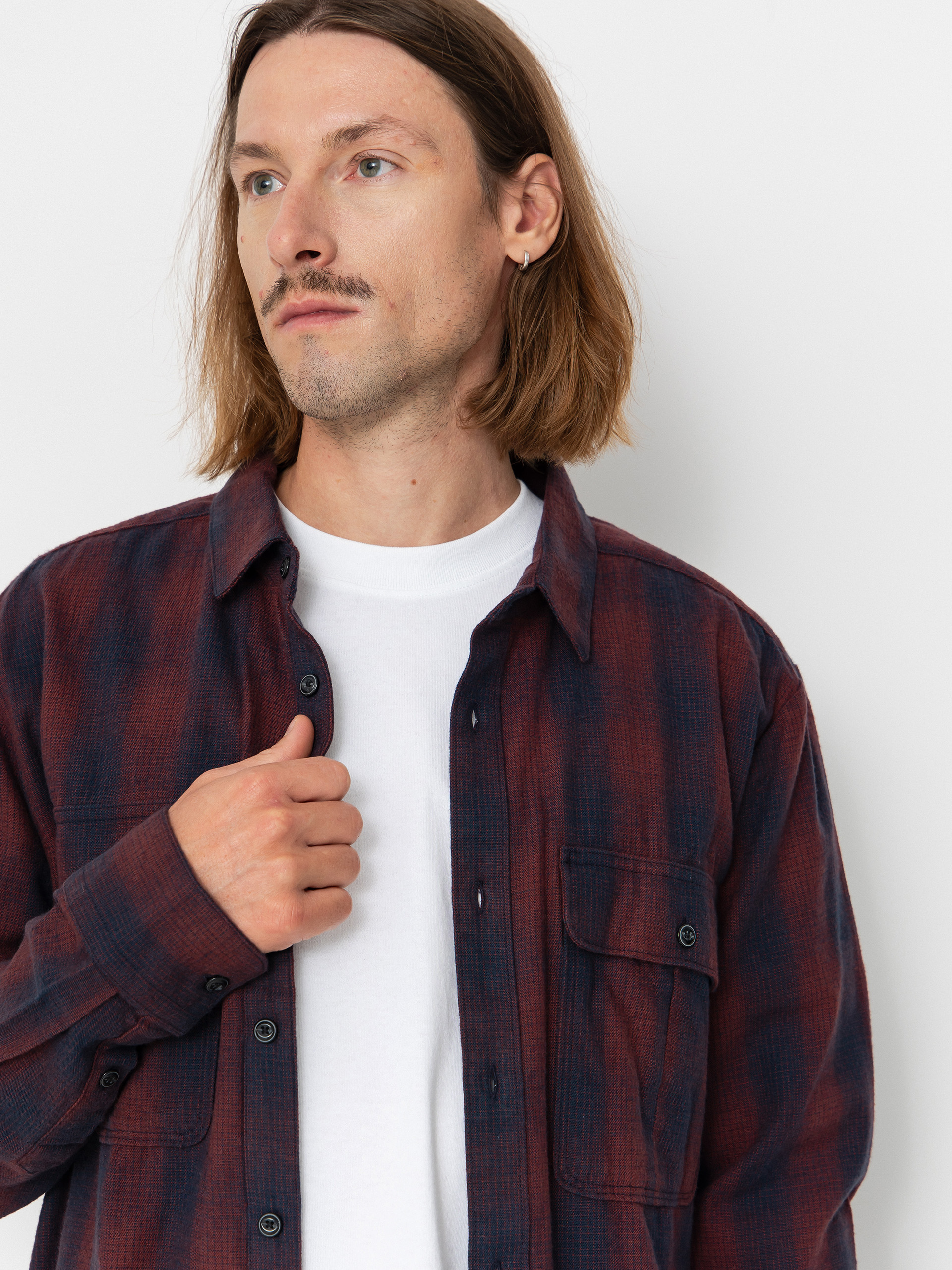 Košile Volcom Shadowstone Flannel (navy)
