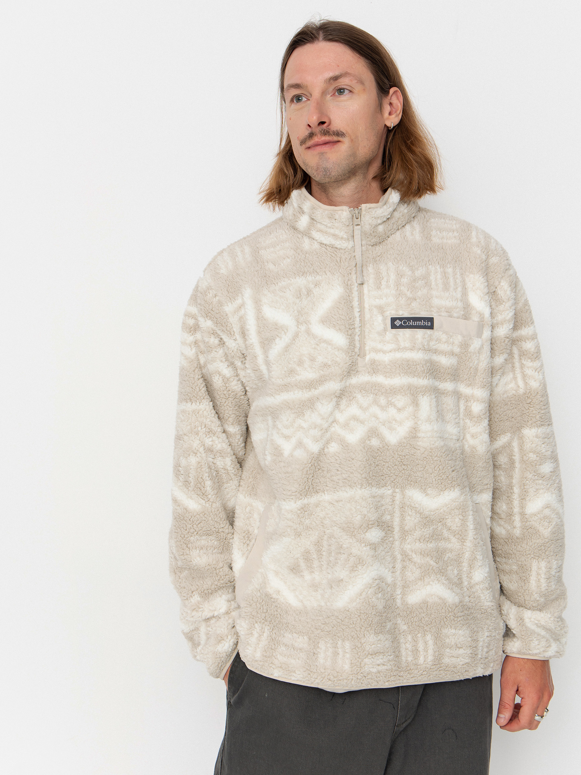 Fleecová mikina Columbia Rugged Ridge High Pile Half Zip