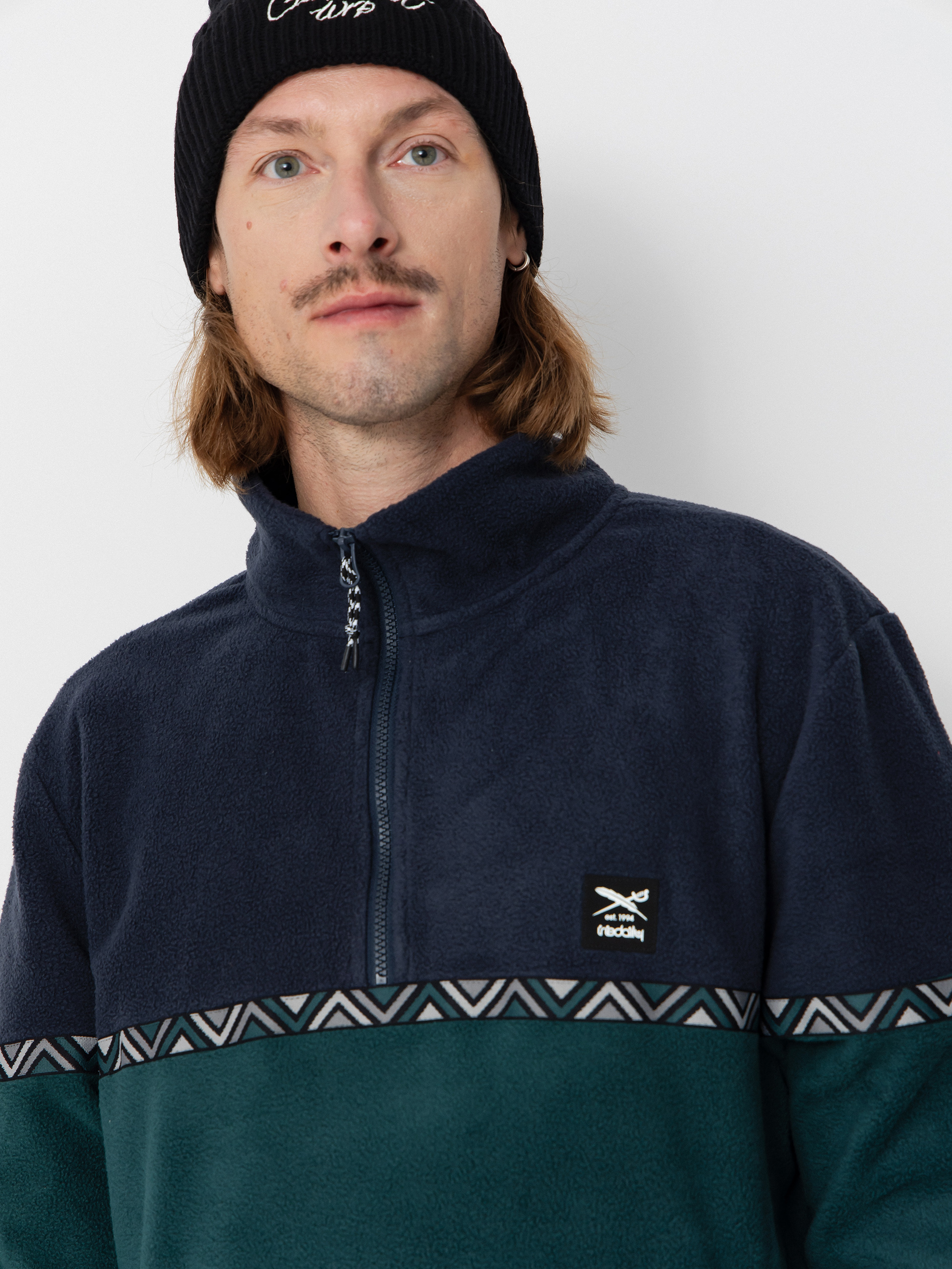 Pánský Fleecová mikina Iriedaily Monte Noe (blue green)