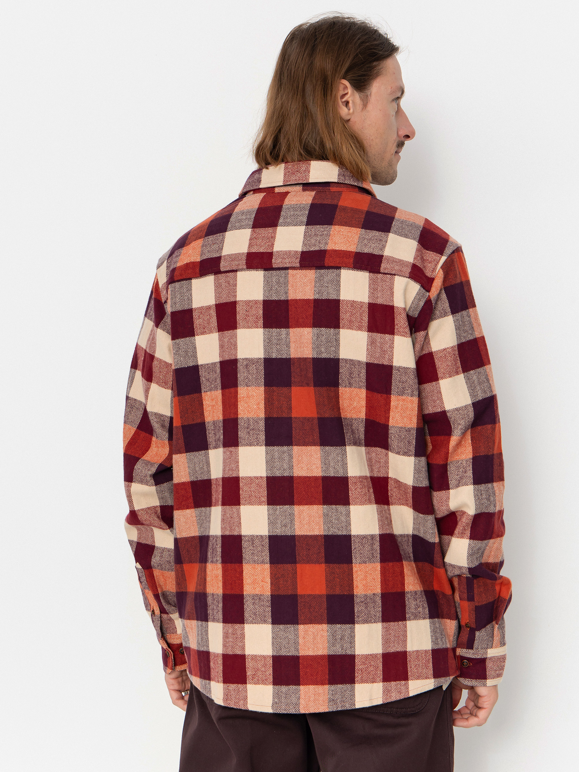 Košile Iriedaily Lumber Fella (wine)