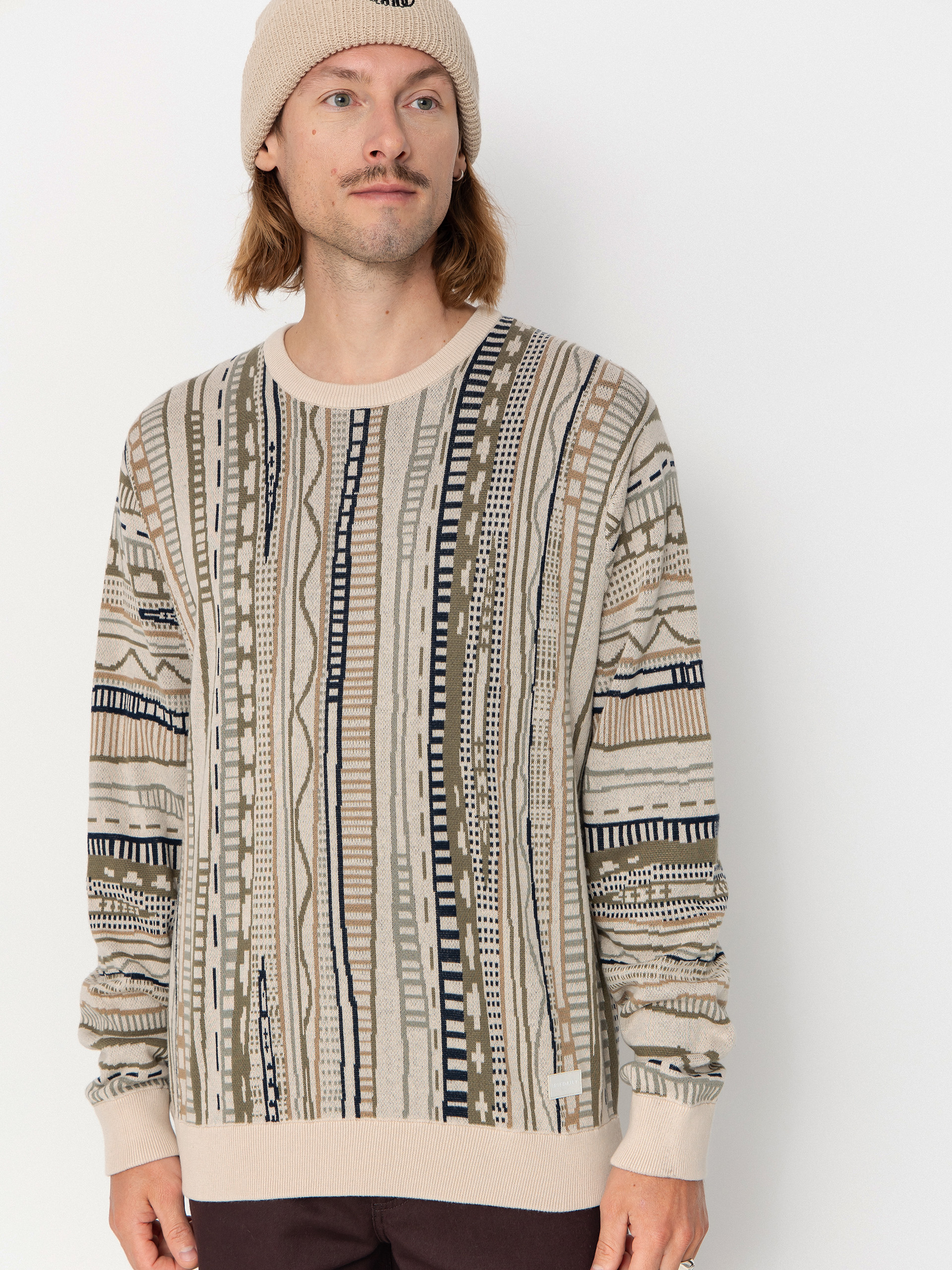 Svetr Iriedaily Theodore Knit (cool olive)