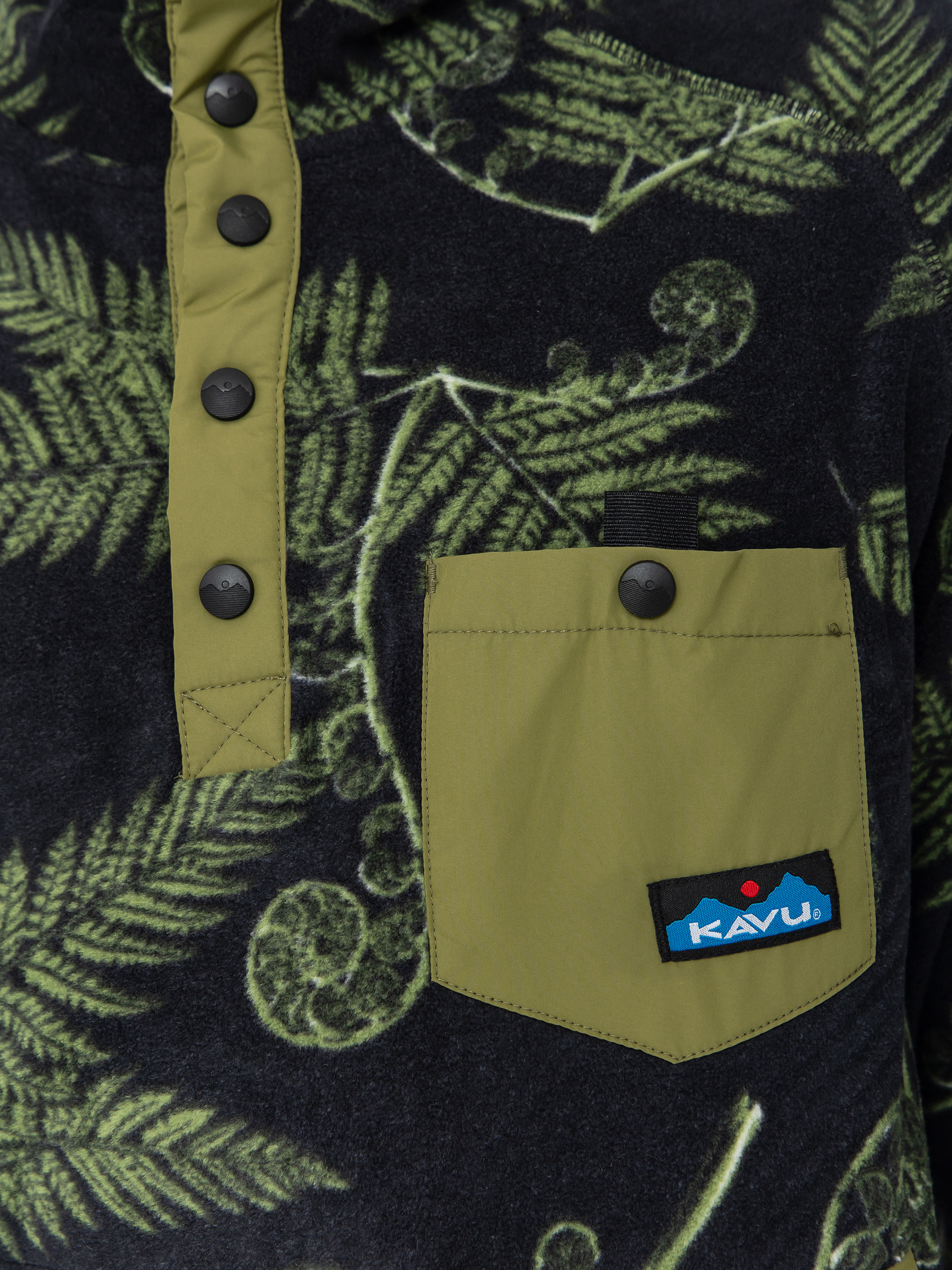 Pánský Fleecová mikina Kavu Teannaway (fiddlehead)