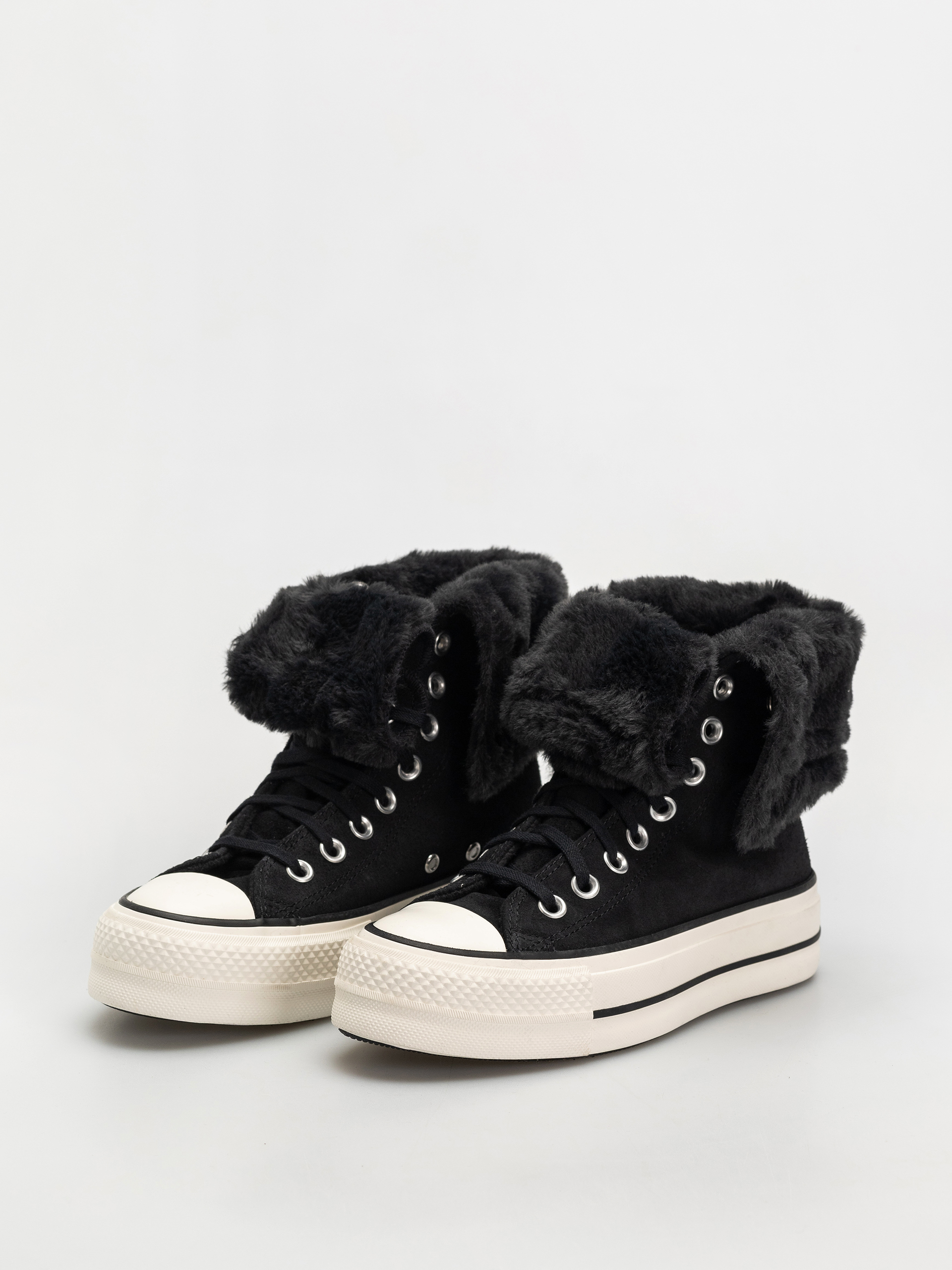 Tenisky Converse Chuck Taylor All Star Fold Over Lift Wmn (black/black/black)
