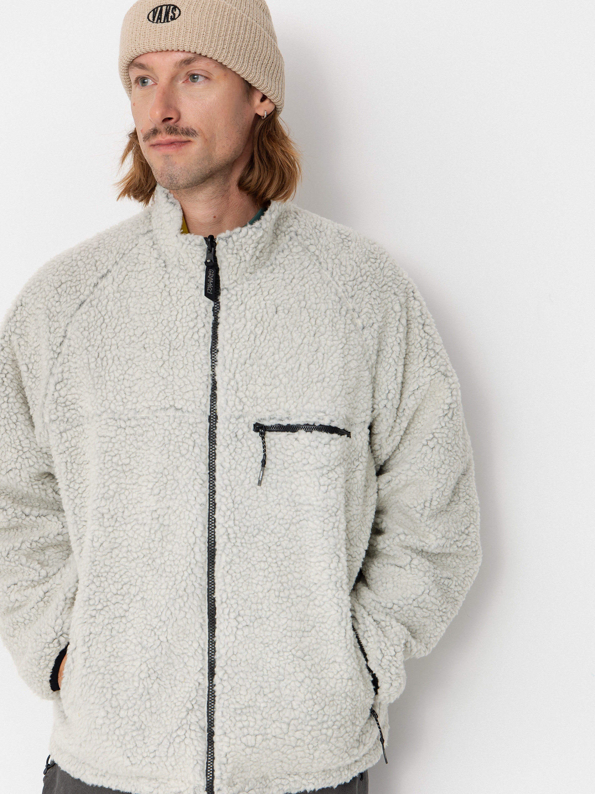 Bunda Gramicci Reversible Sherpa (natural/chartreuse)