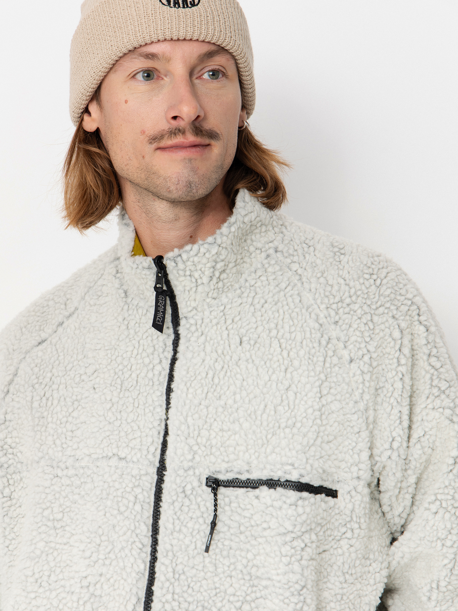 Bunda Gramicci Reversible Sherpa (natural/chartreuse)