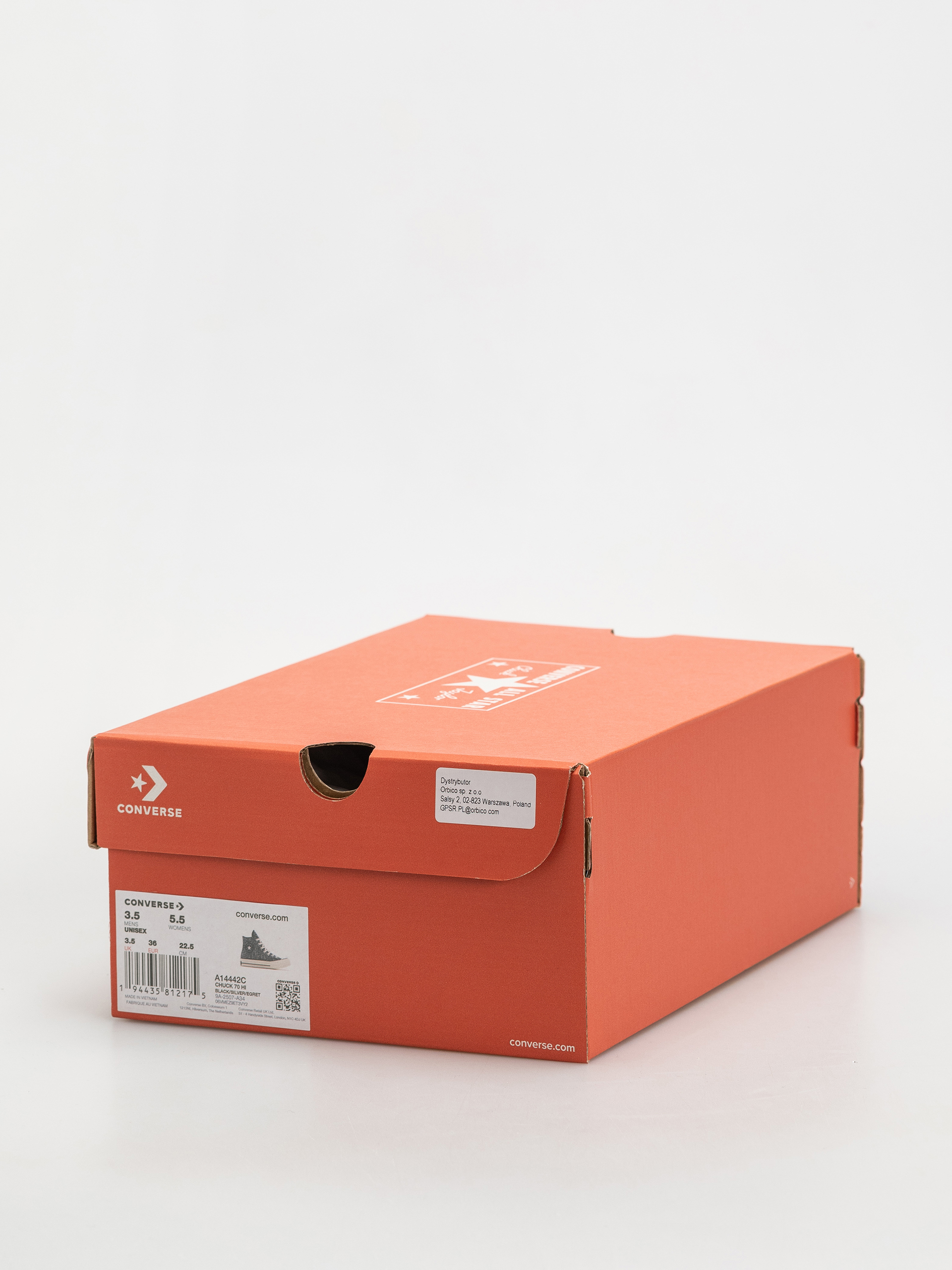 Tenisky Converse Chuck 70 Hi (black/silver/egret)