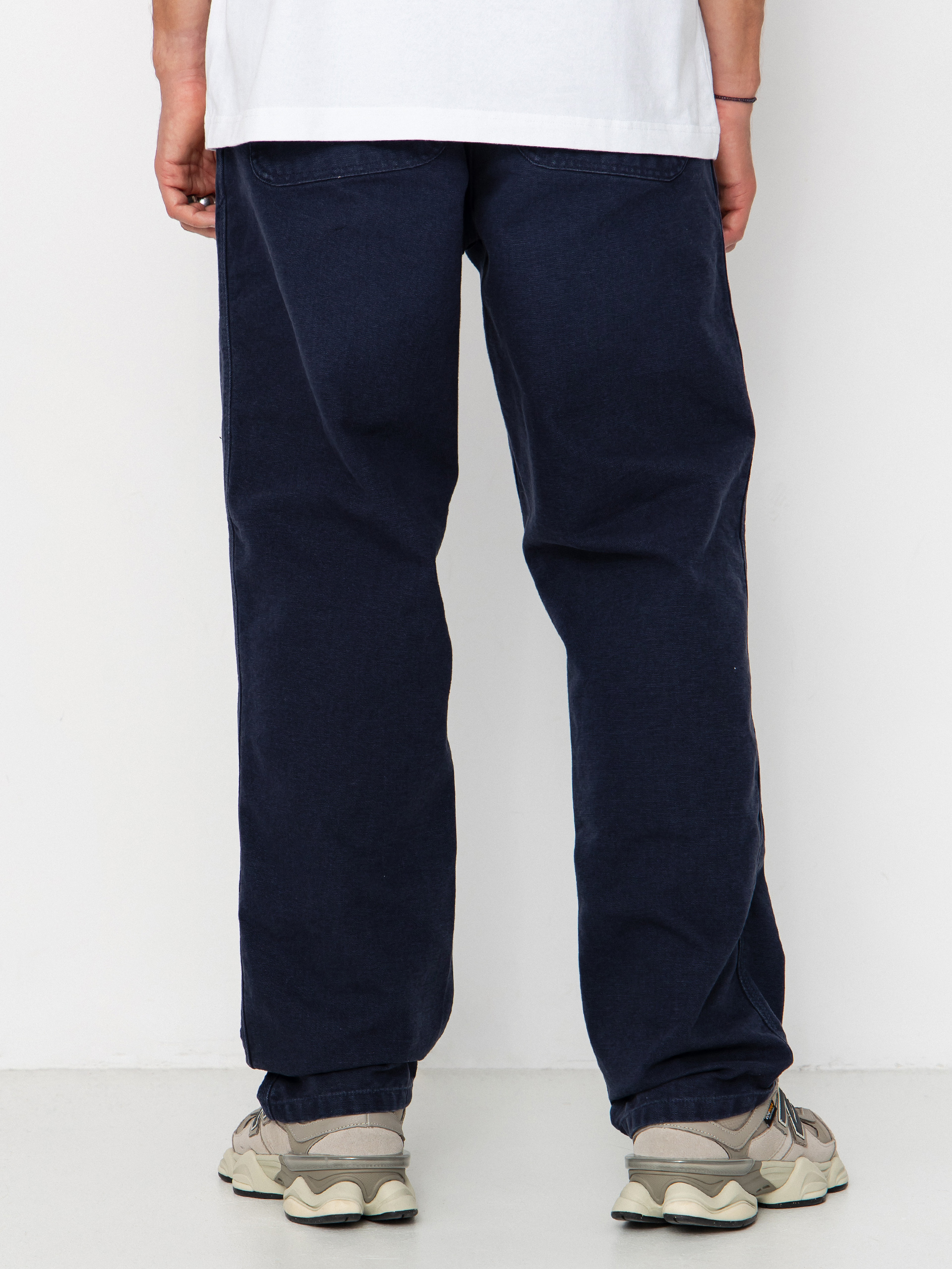 Kalhoty Carhartt WIP Simple (dark navy/stone canvas)