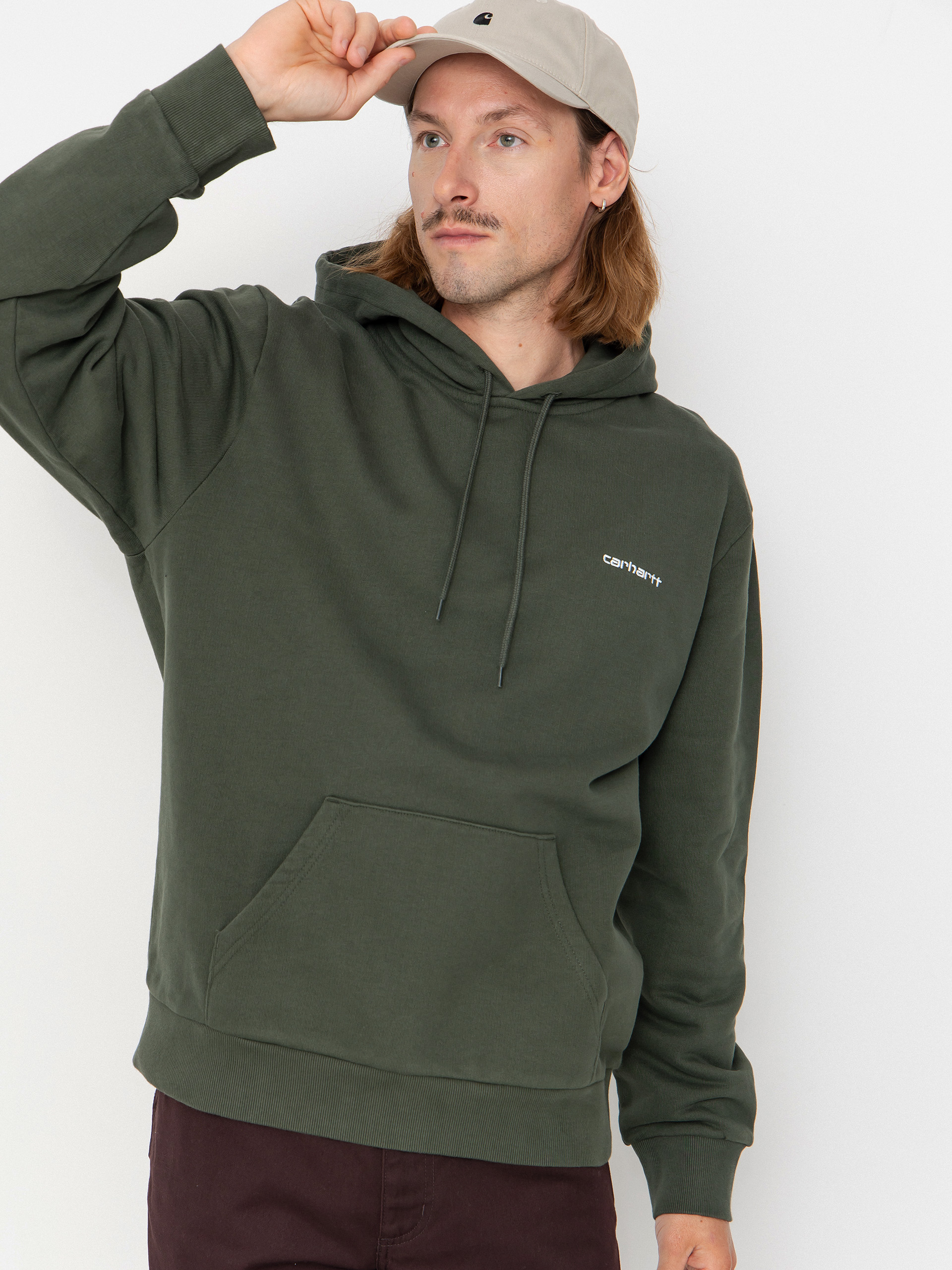 Mikina s kapucí Carhartt WIP Script Embroidery HD