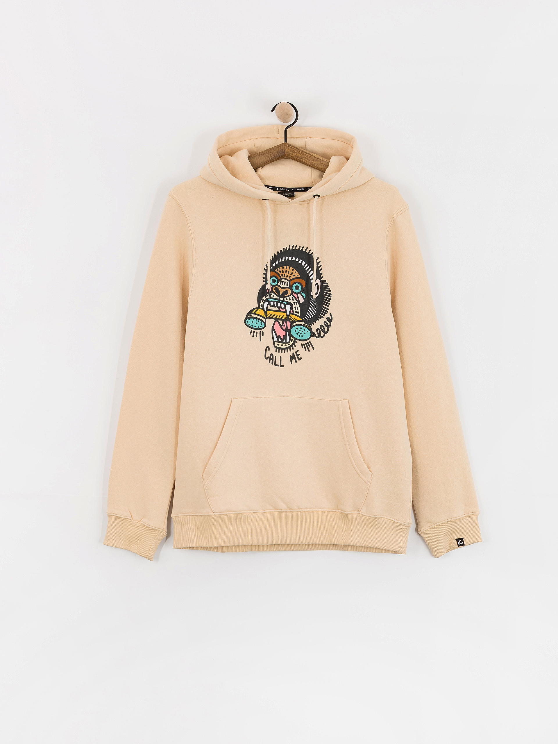 Mikina Level Leve Call Me (beige)