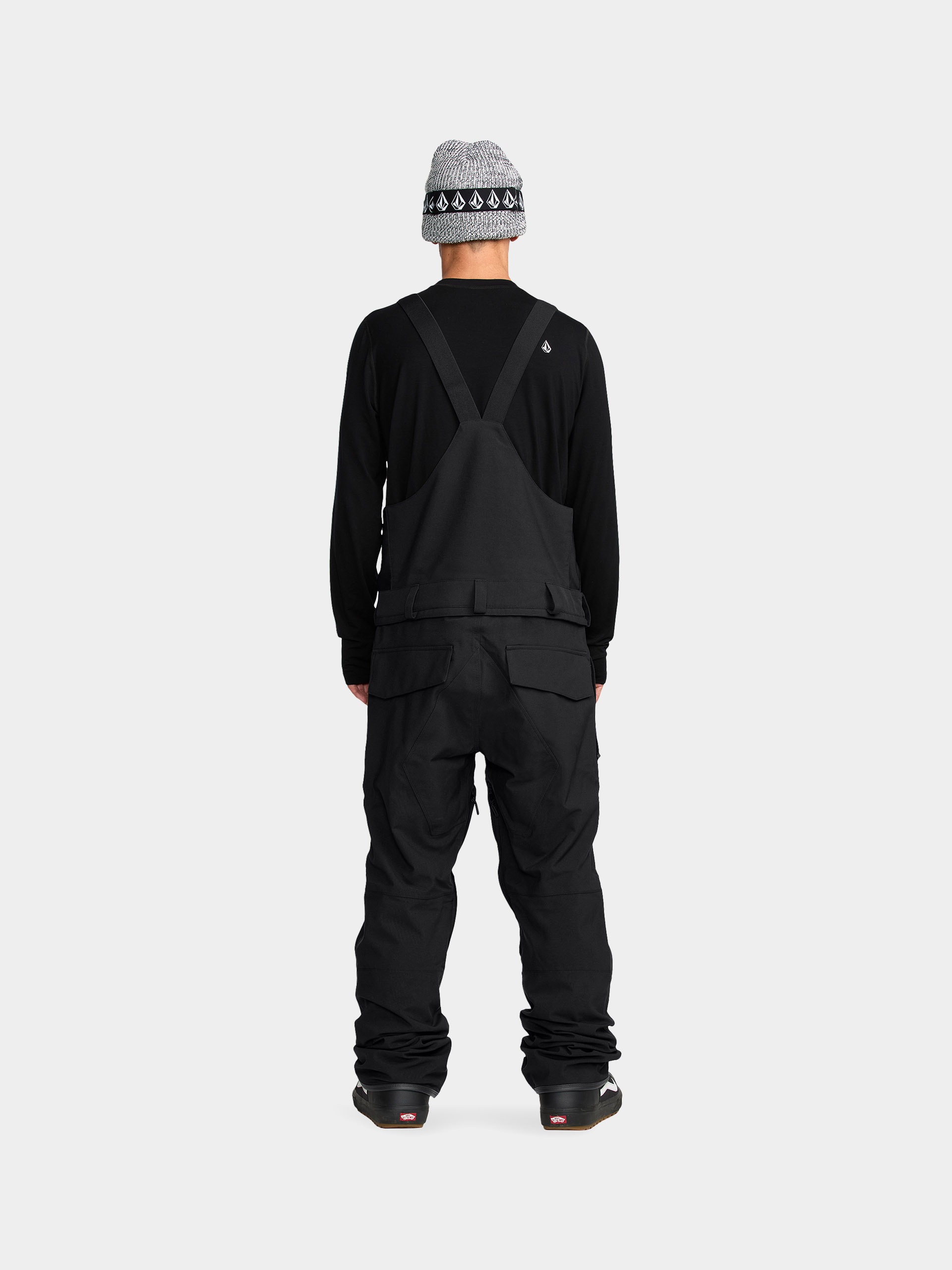 Pánské Snowboardové kalhoty  Volcom Roan Bib Overall (black)