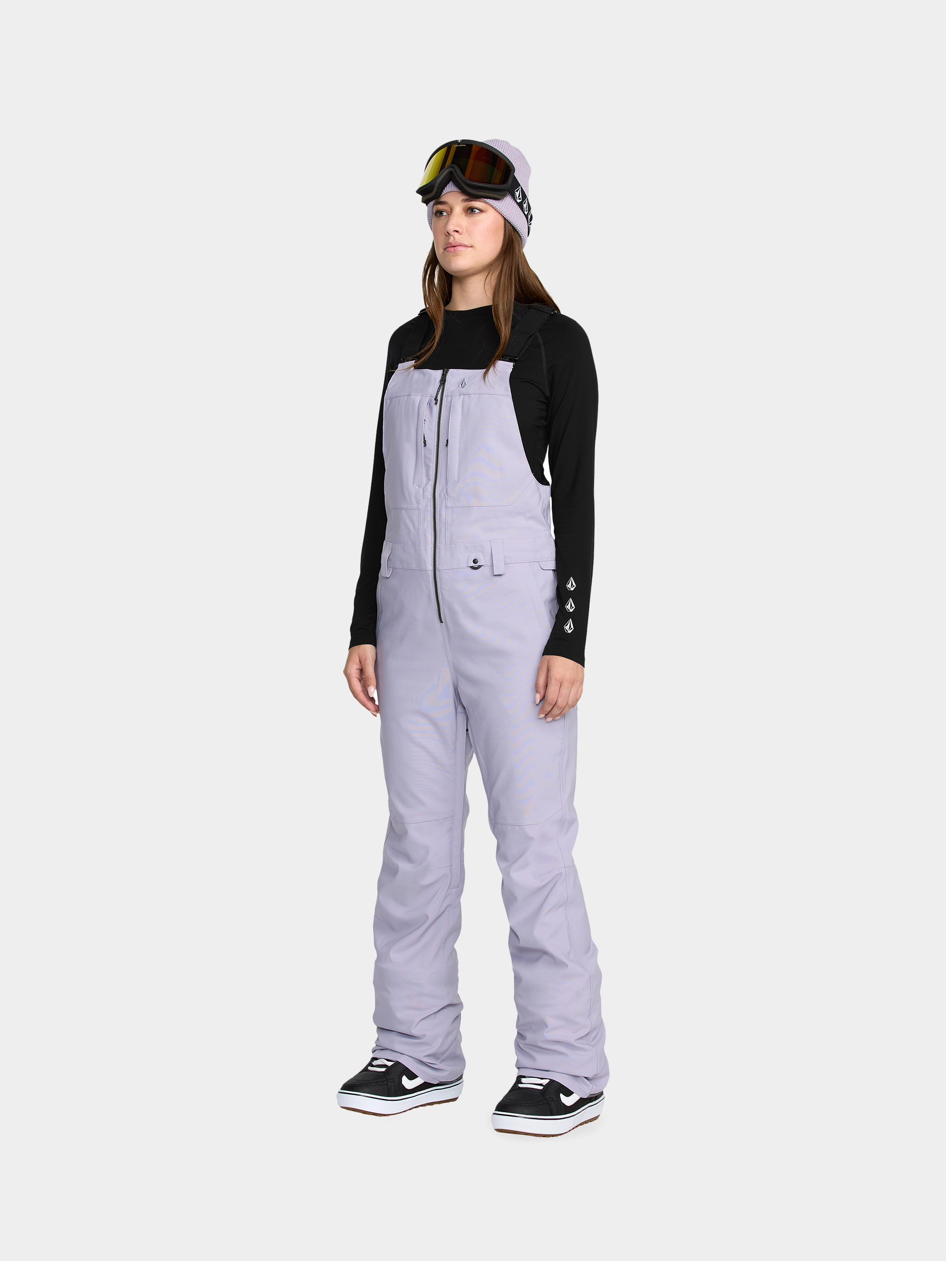 Dámské Snowboardové kalhoty  Volcom Swift Bib Overall (lavender aura)