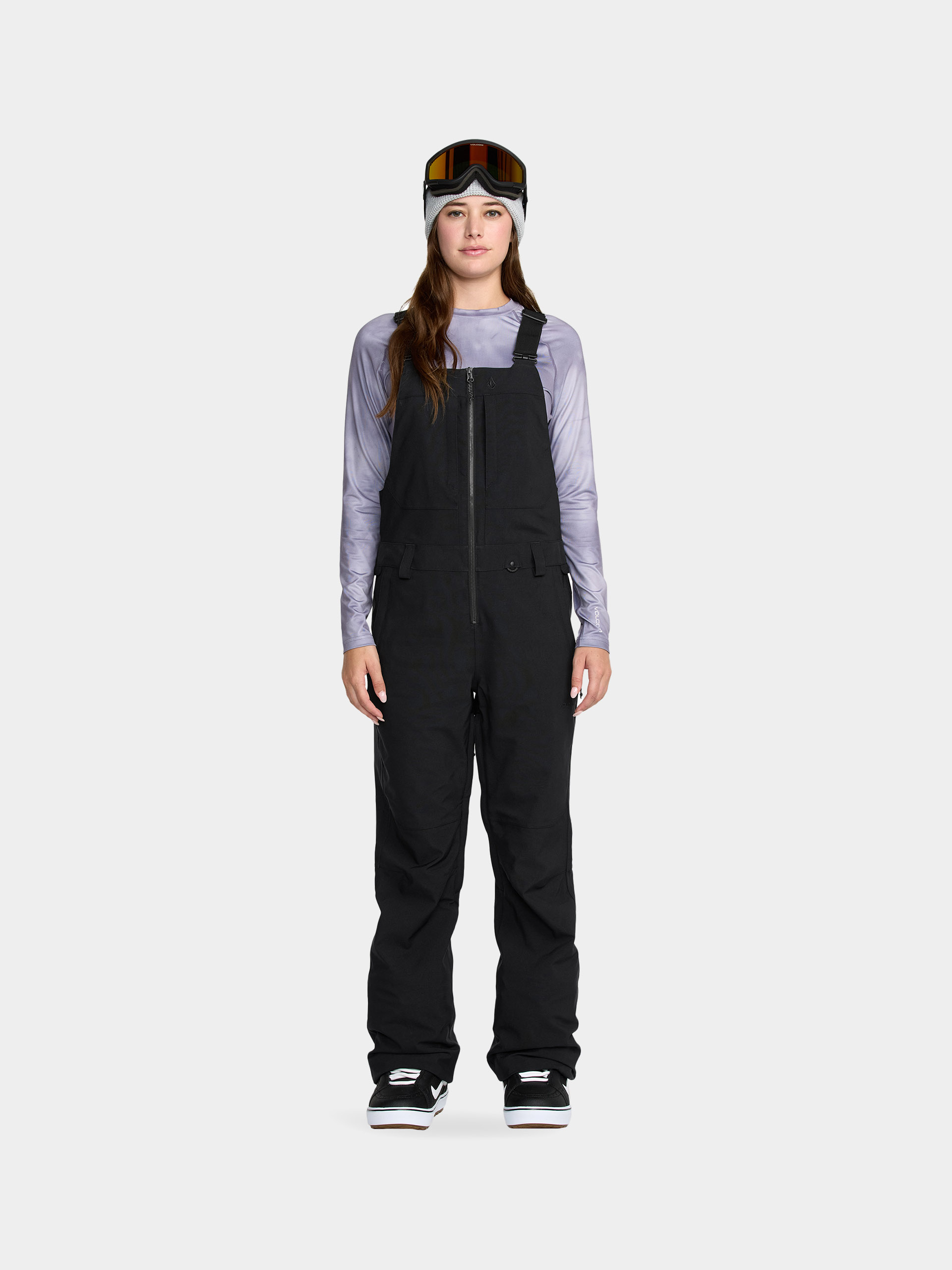 Snowboardovu00e9 kalhoty  Volcom Swift Bib Overall Wmn (black)